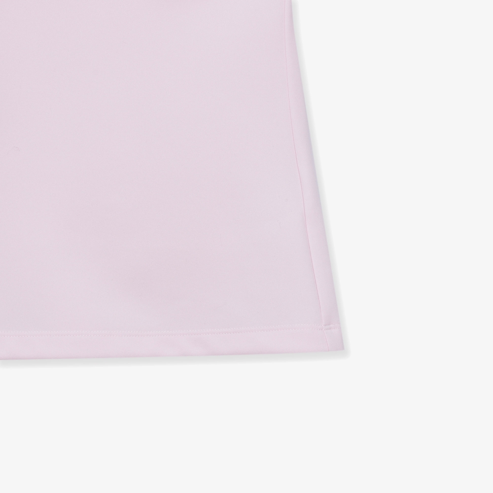 여성 로고넥 반팔 티셔츠_라이트 핑크