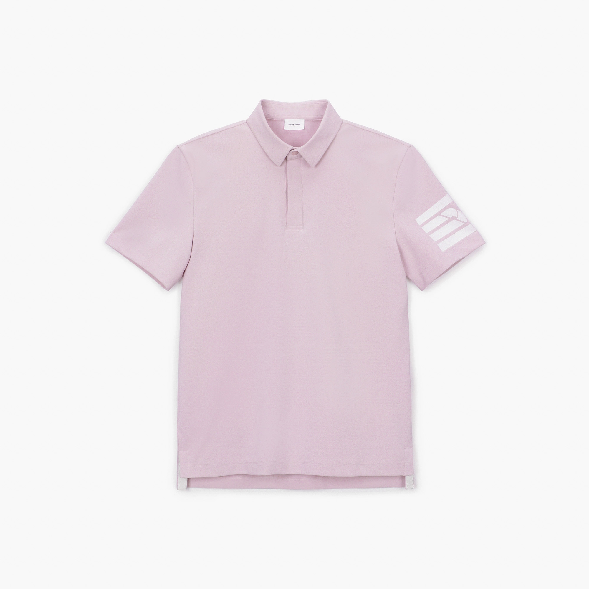 남성 4 Row 칼라 티셔츠_라이트 핑크