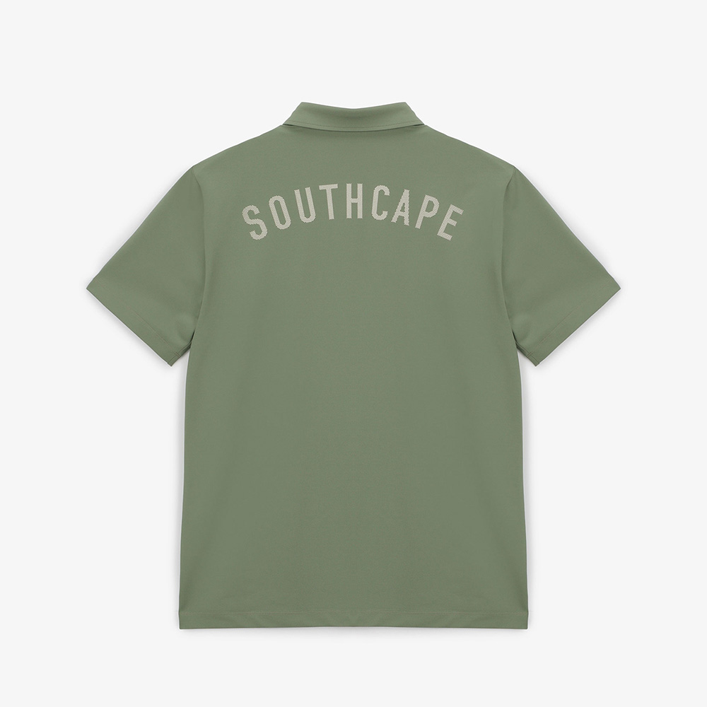 남성 16 로고 칼라 티셔츠_라이트 카키