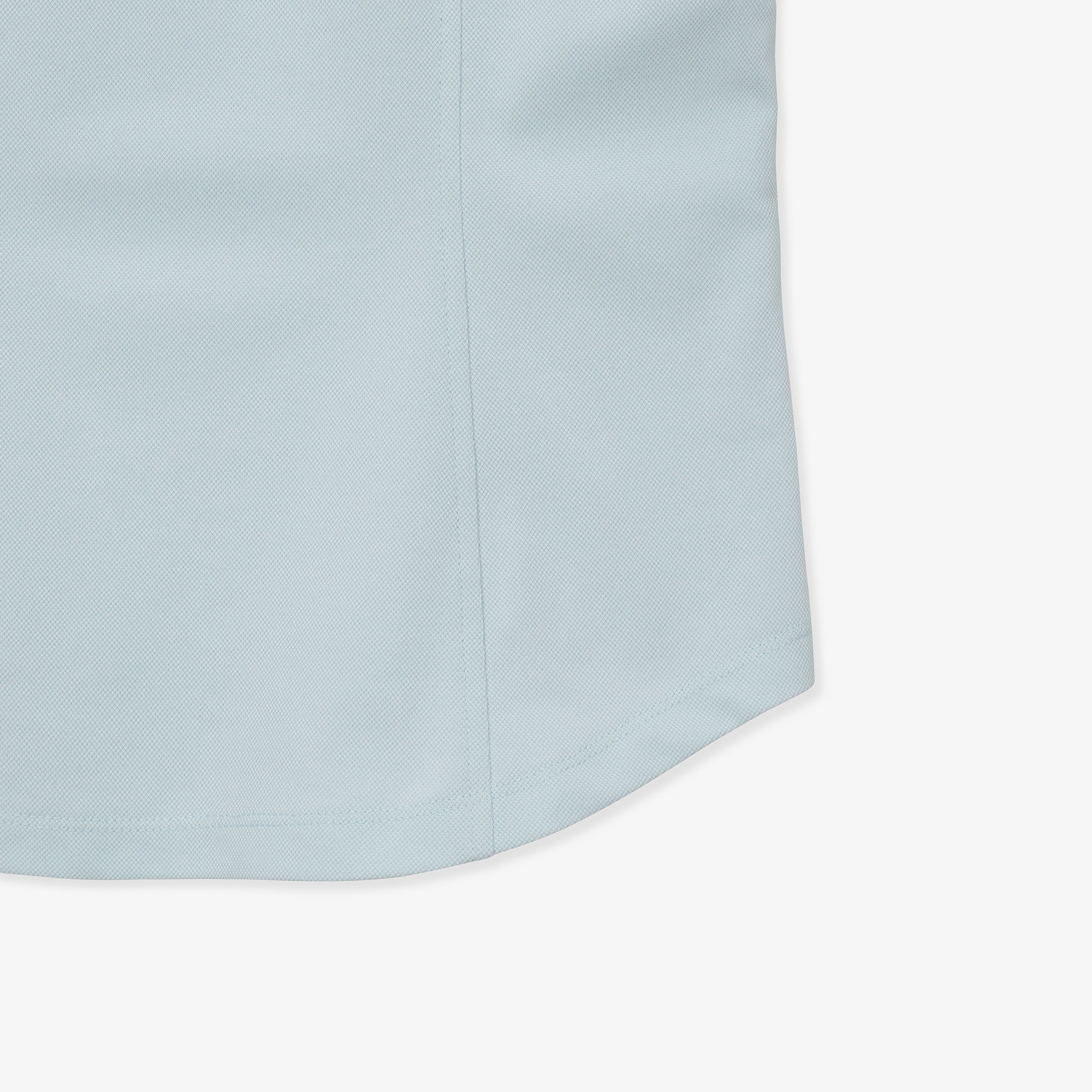 여성 원형 로고 볼륨 소매 티셔츠_라이트 블루