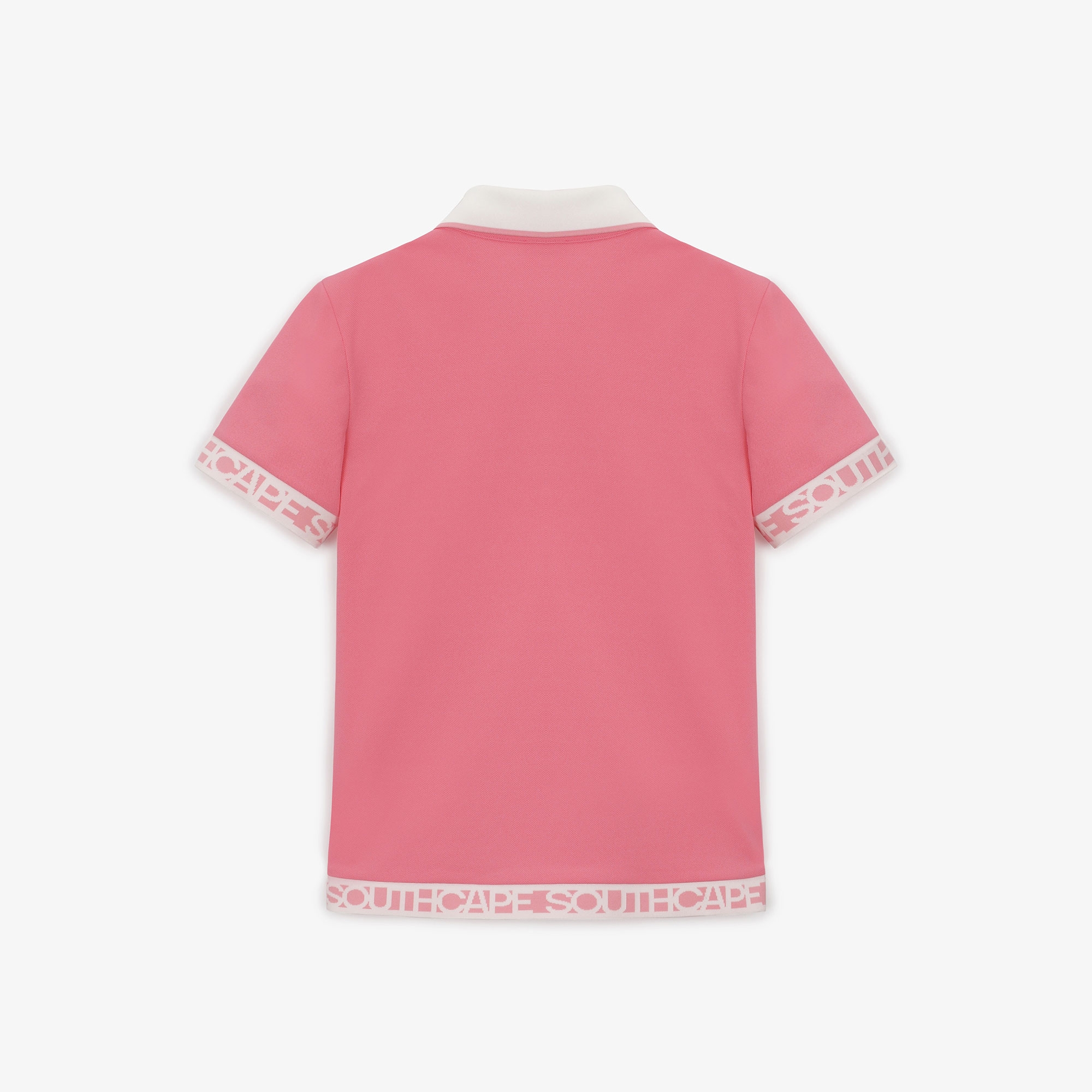 여성 23 로고밴드 칼라 티셔츠_핑크