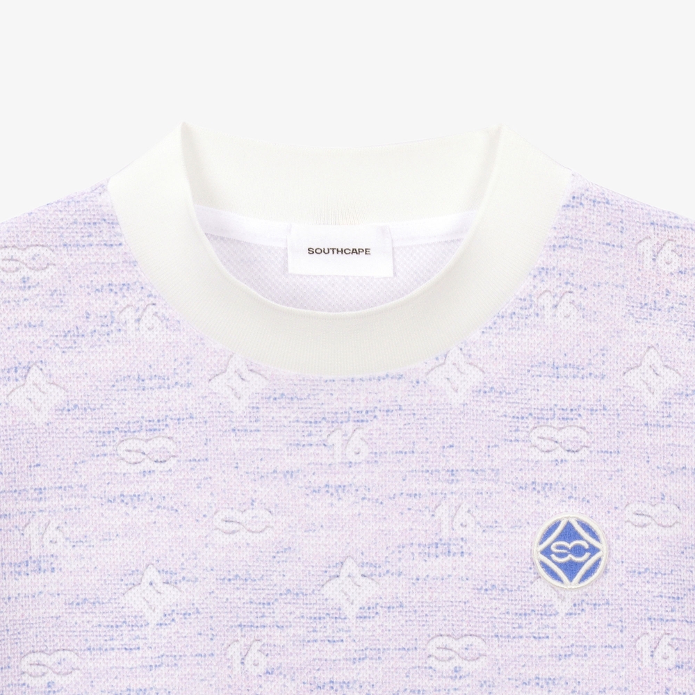여성 모노그램 멀티 컬러 티셔츠_라이트 바이올렛