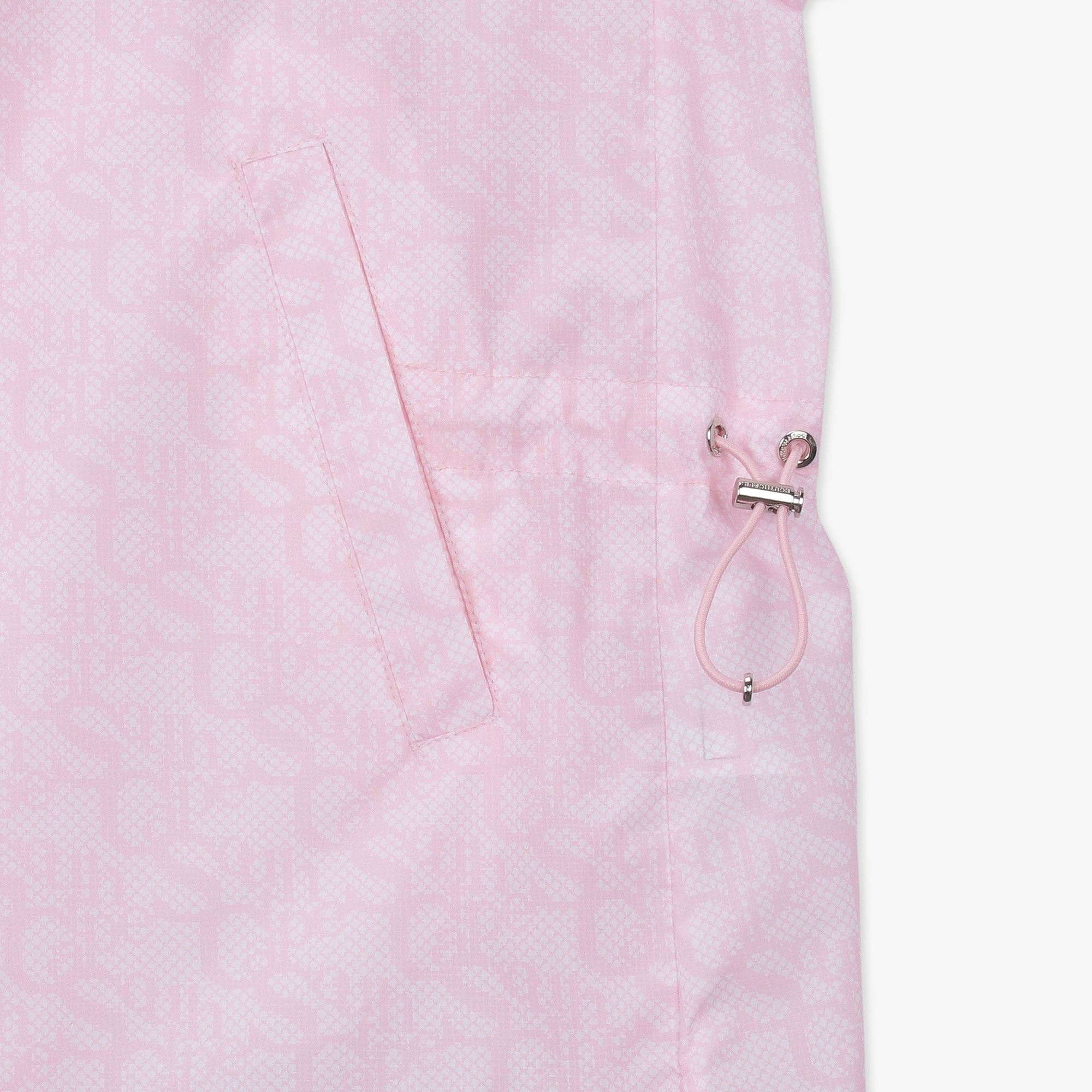 여성 로고 패턴 프린트 오버핏 점퍼_라이트 핑크