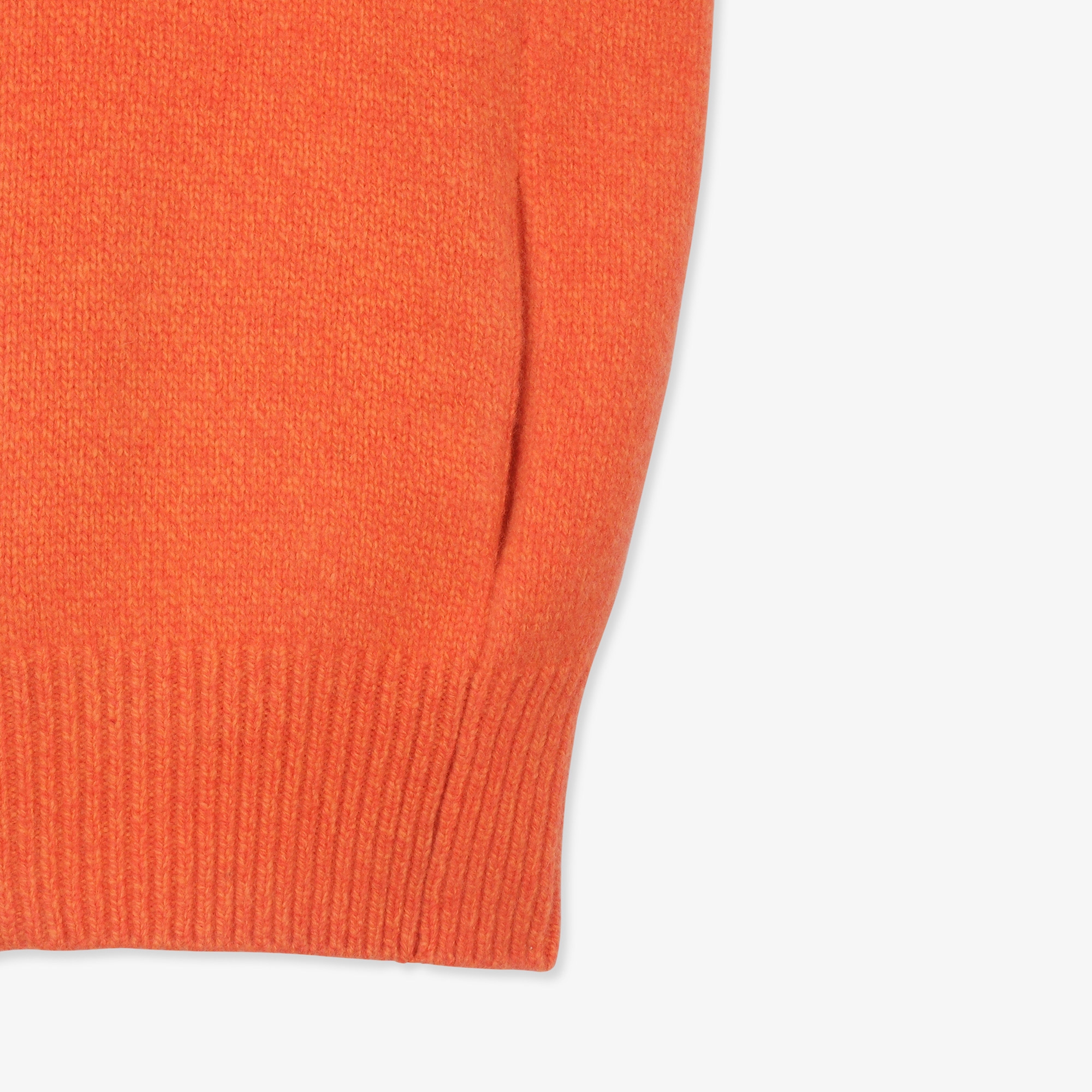 여성 16 칼라 풀집업 니트 베스트_오렌지