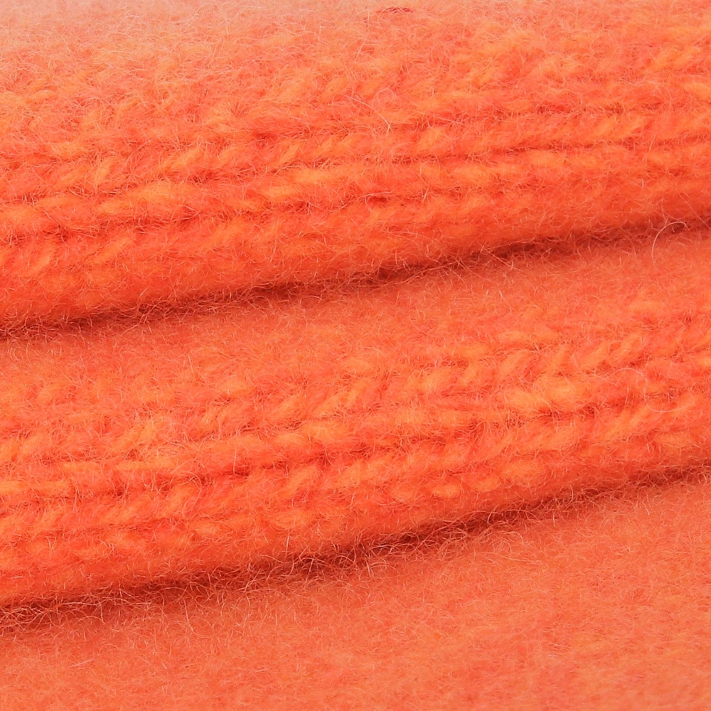 여성 16 칼라 풀집업 니트 베스트_오렌지