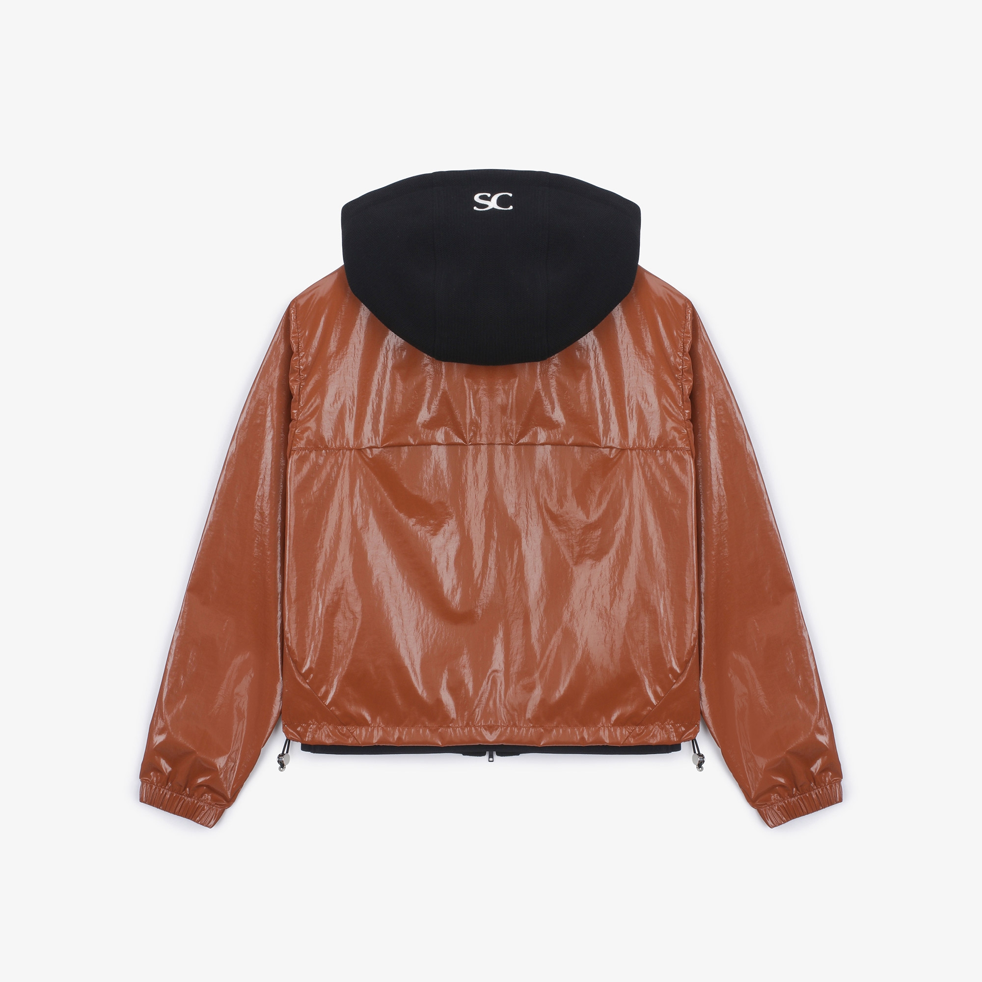 여성 투웨이 코팅 점퍼_러스트