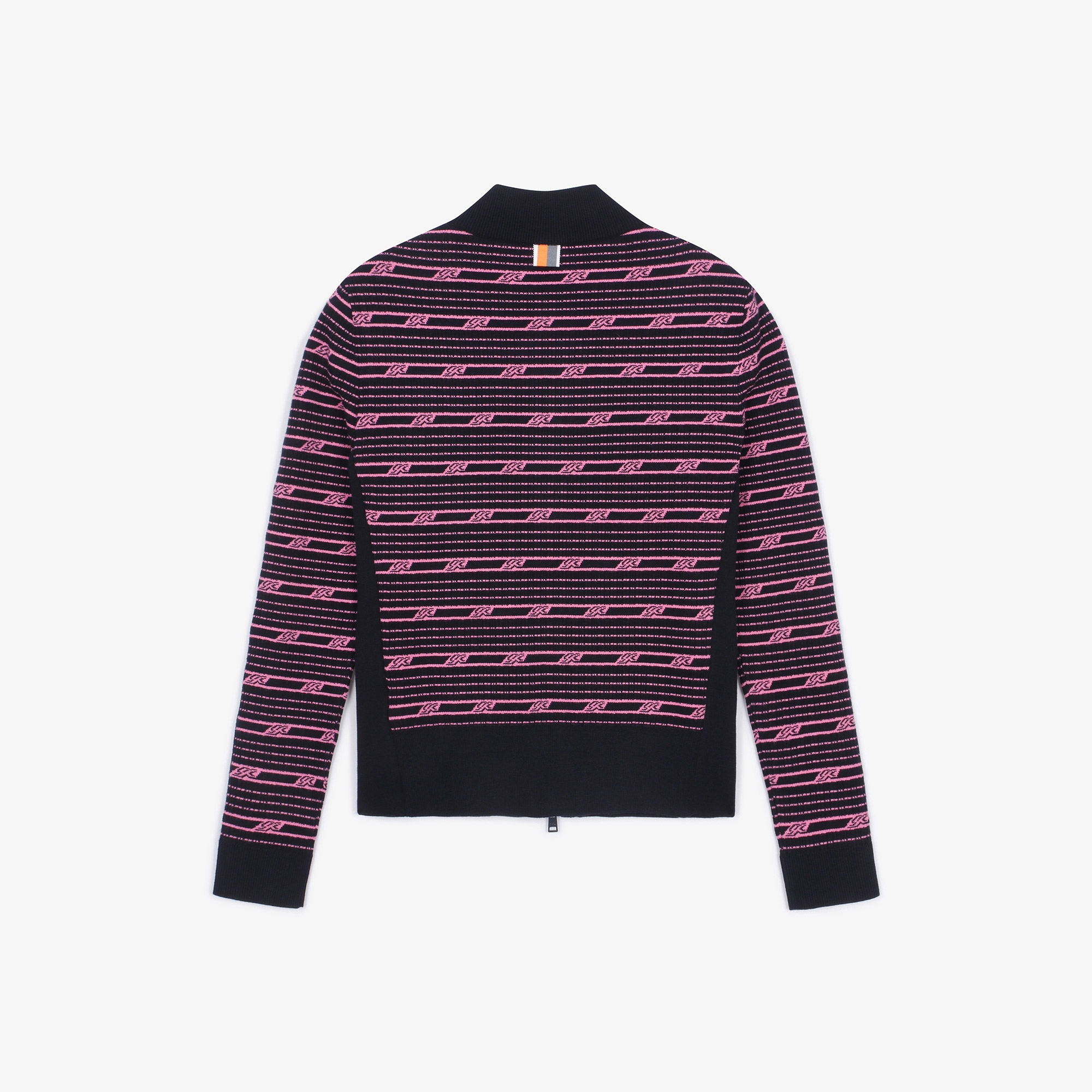 여성 SC 스트라이프 집업 가디건_네이비