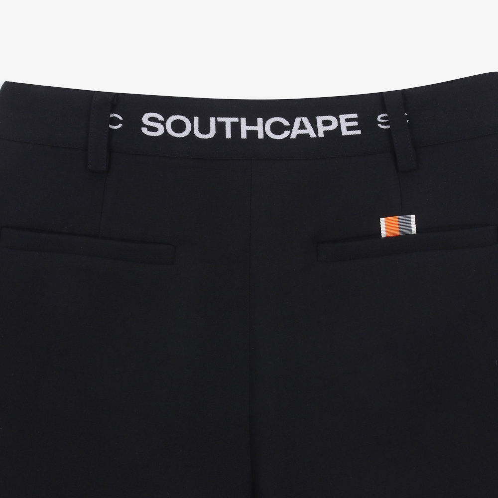 여성 긴기장 사이드 플리츠 팬츠_블랙