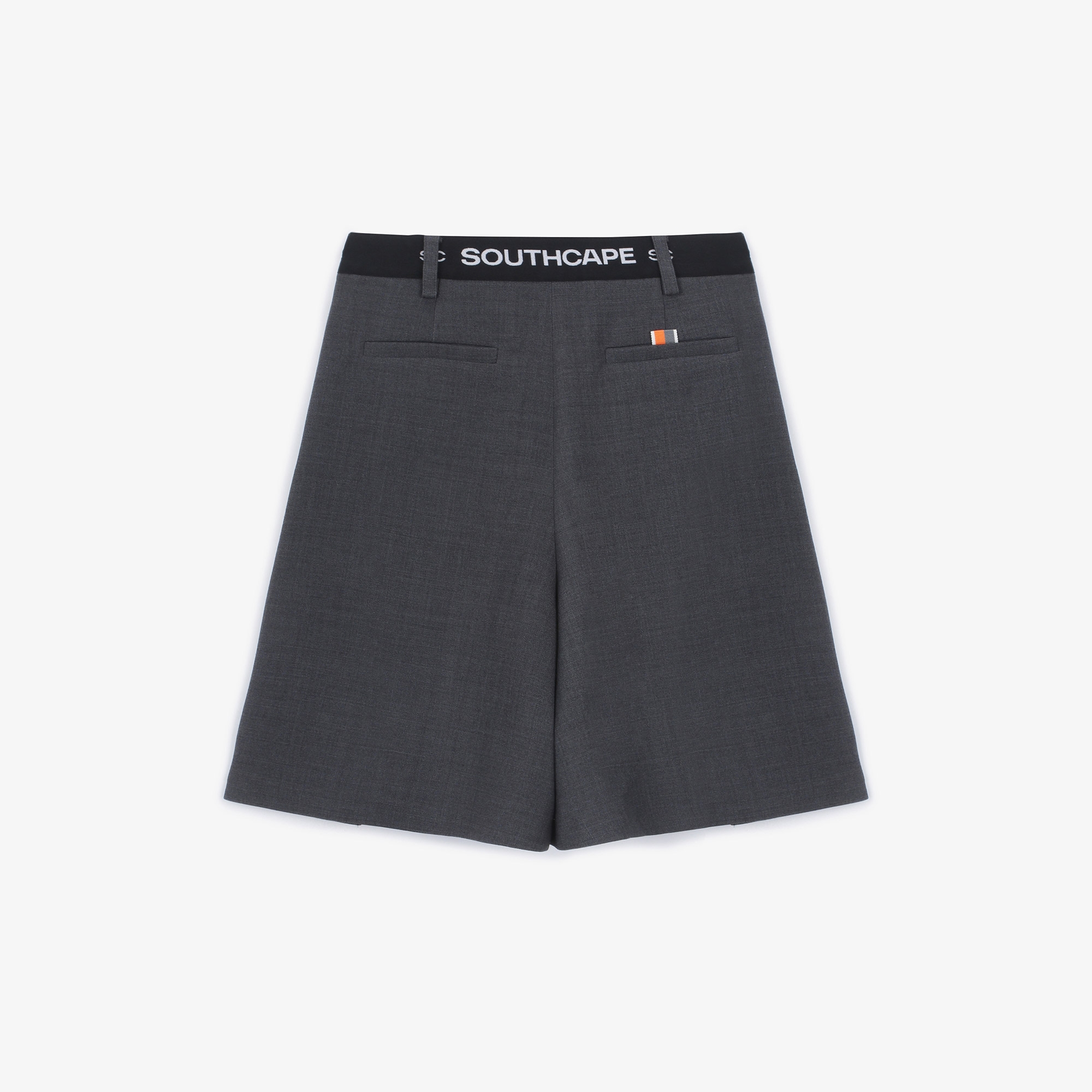 여성 긴기장 사이드 플리츠 팬츠_그레이