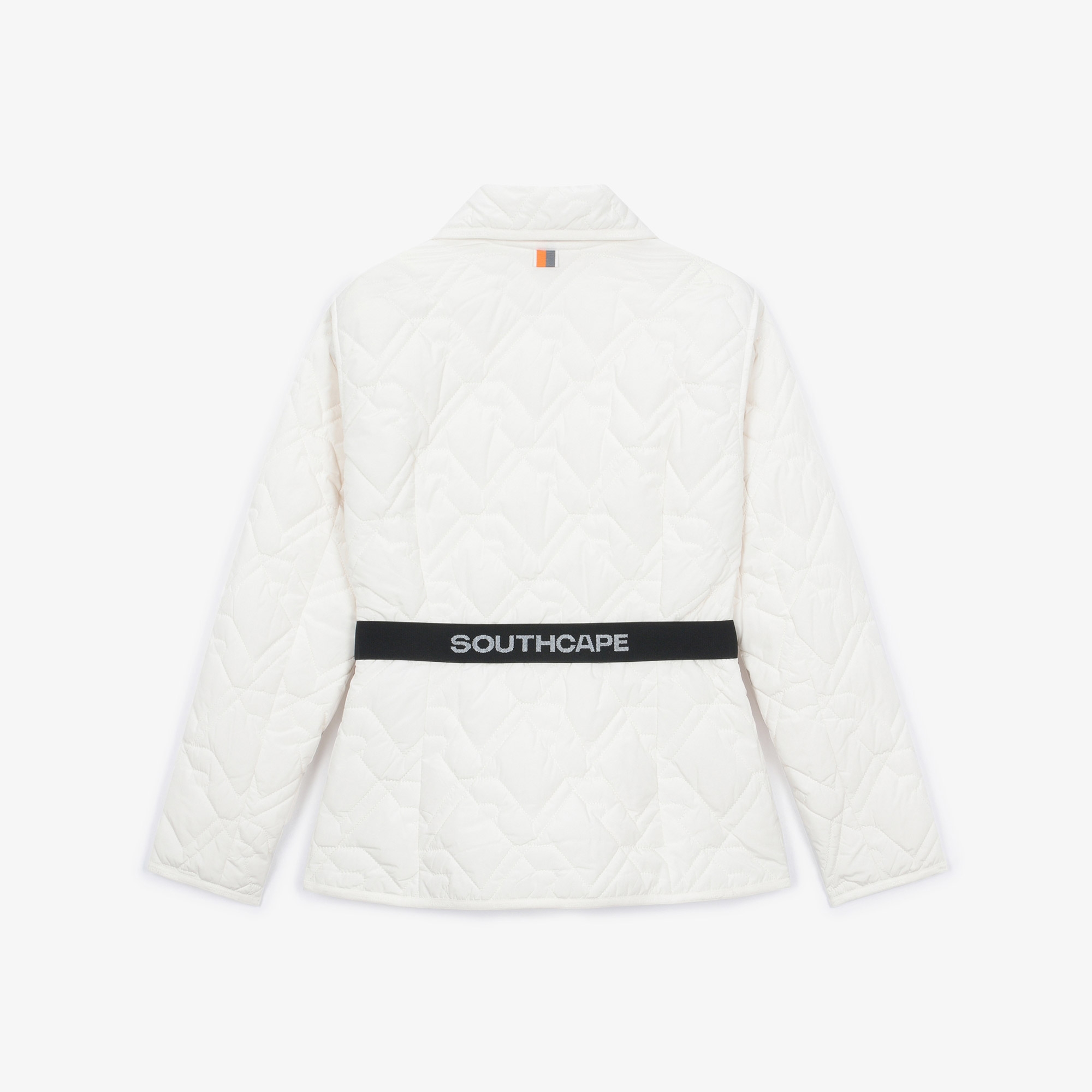 여성 볼란테 패턴 퀼팅 칼라 점퍼_아이보리