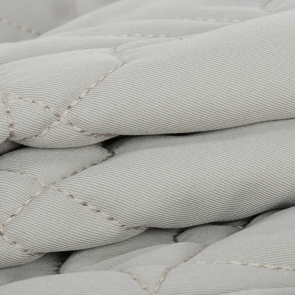 여성 볼란테 패턴 퀼팅 칼라 점퍼_세피아