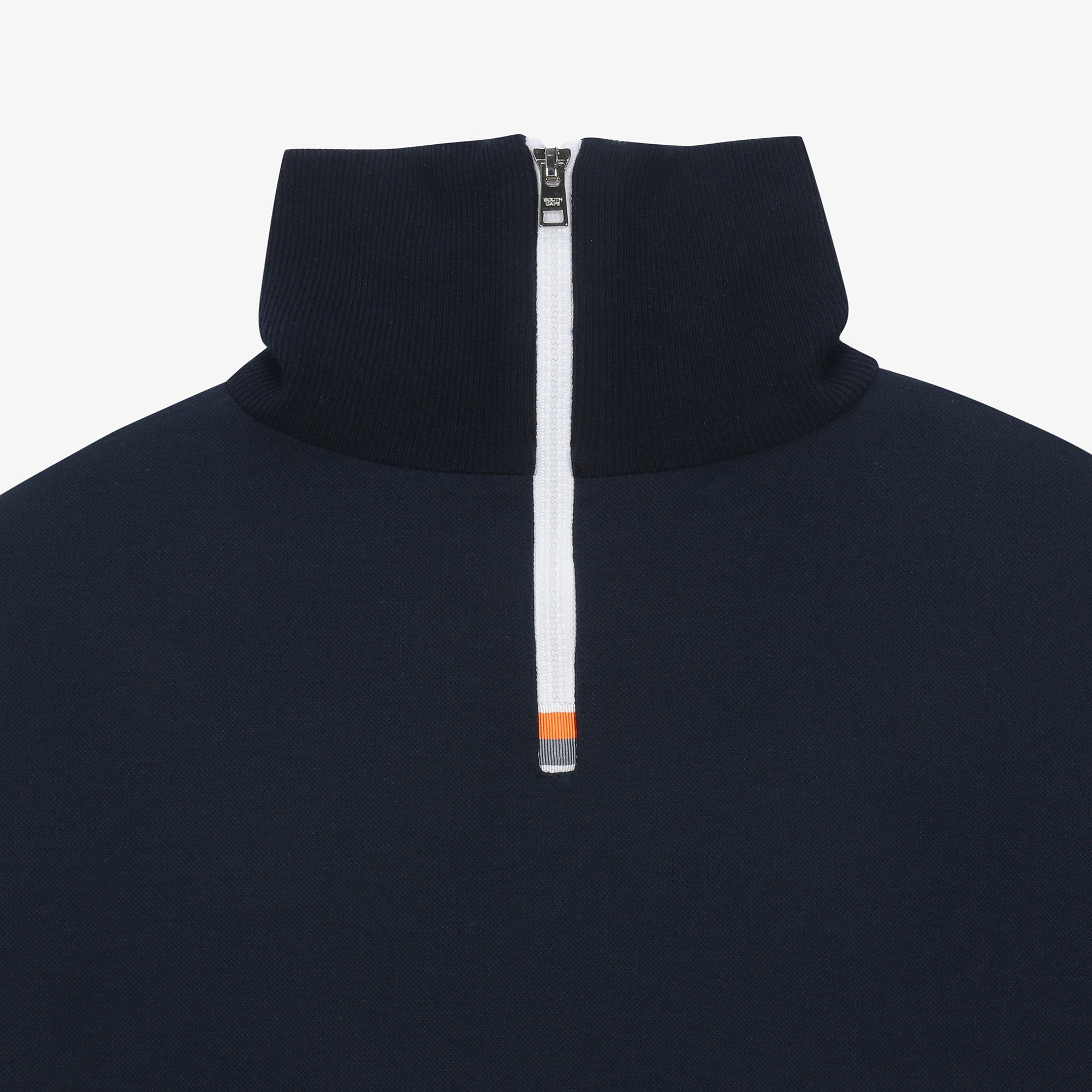 여성 16로고 저지 점퍼_네이비