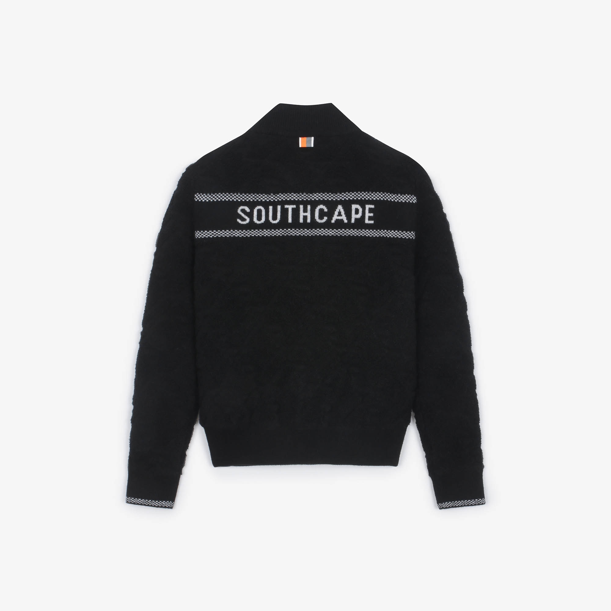 여성 볼란테 조직 니트 집업 가디건_블랙