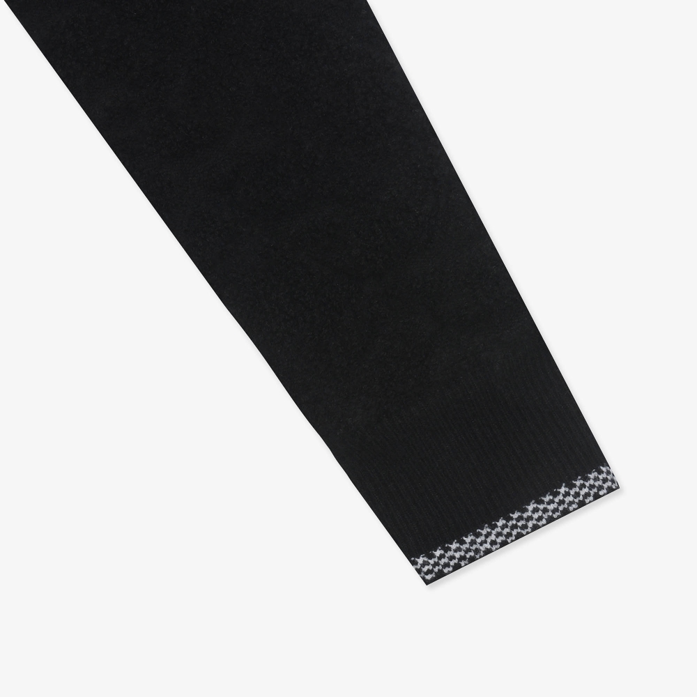 여성 볼란테 조직 니트 집업 가디건_블랙