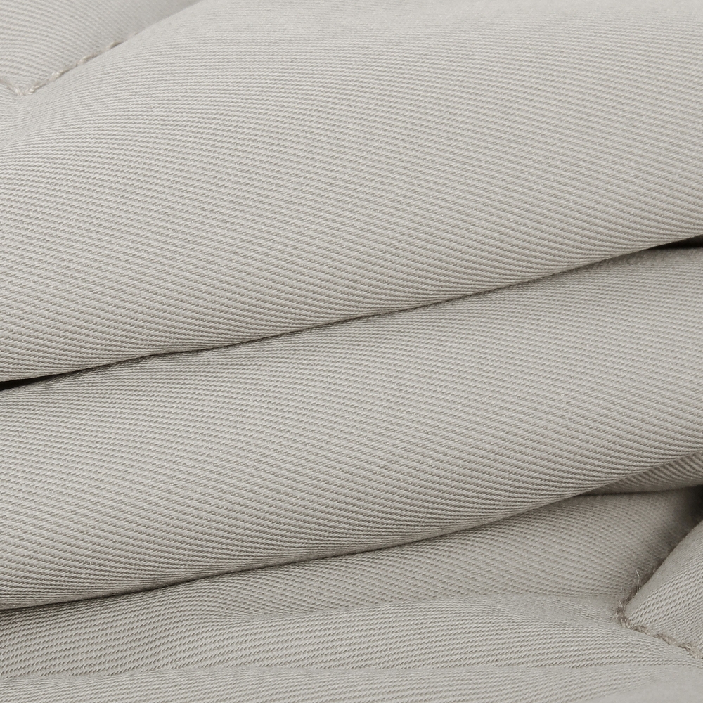 여성 볼란테 패턴 퀼팅 반팔 점퍼_세피아