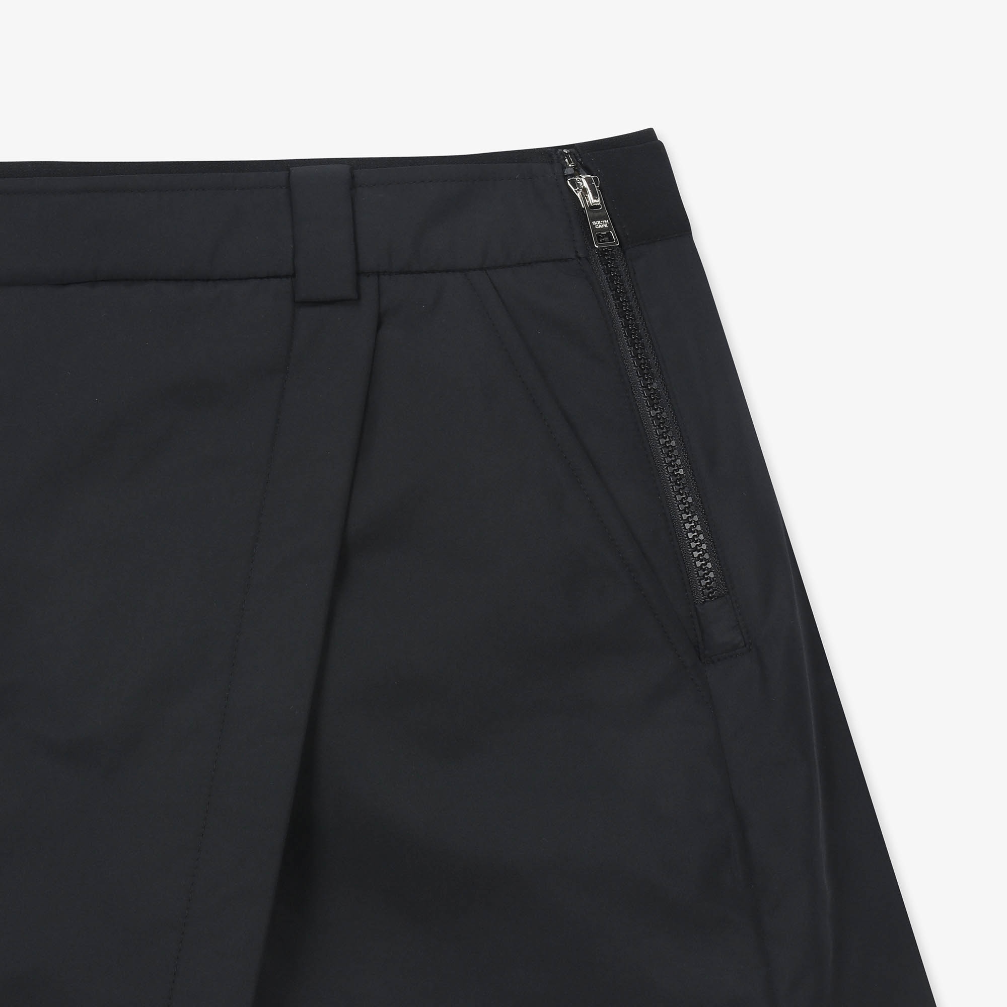 여성 패딩 랩 스커트 팬츠_블랙