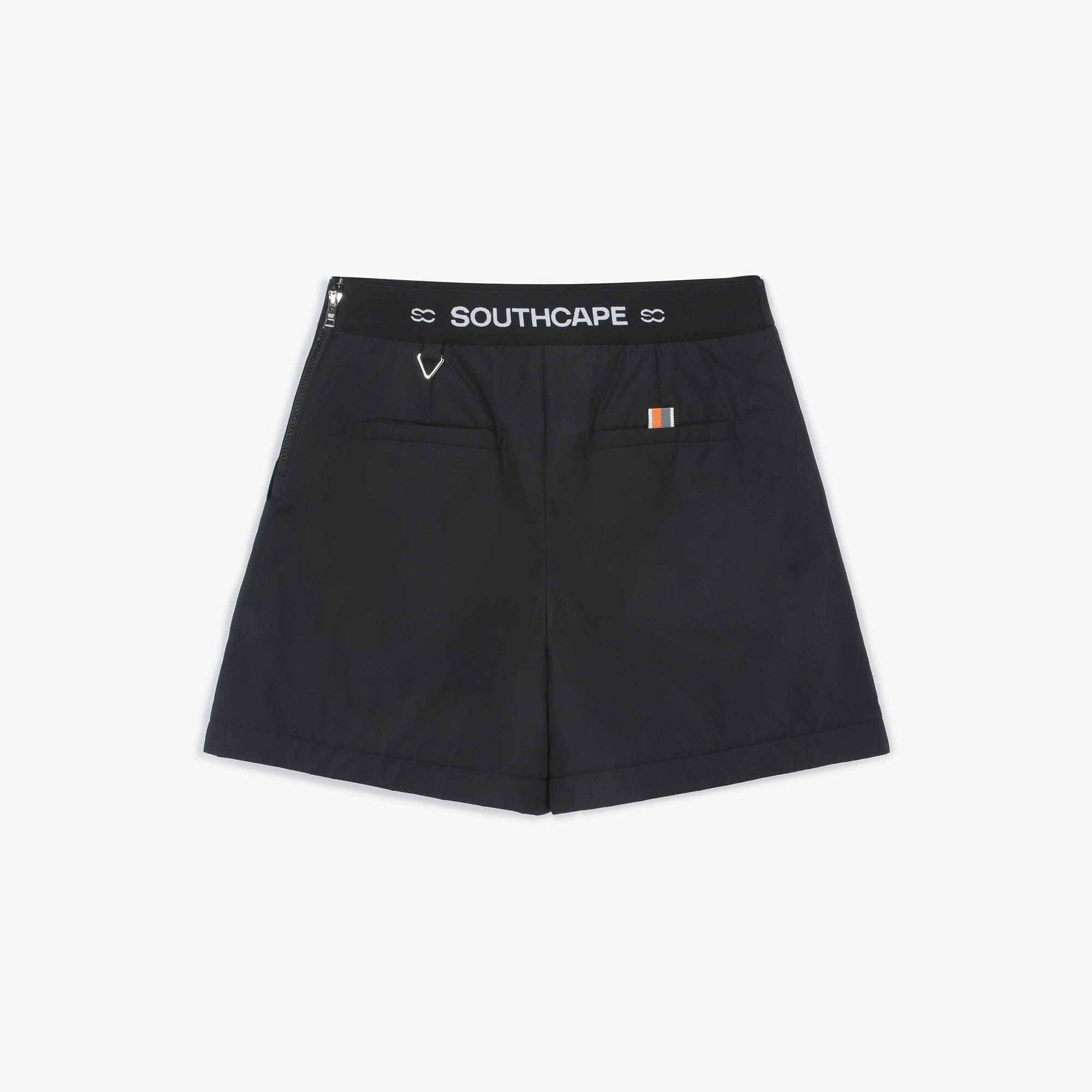 여성 패딩 랩 스커트 팬츠_블랙