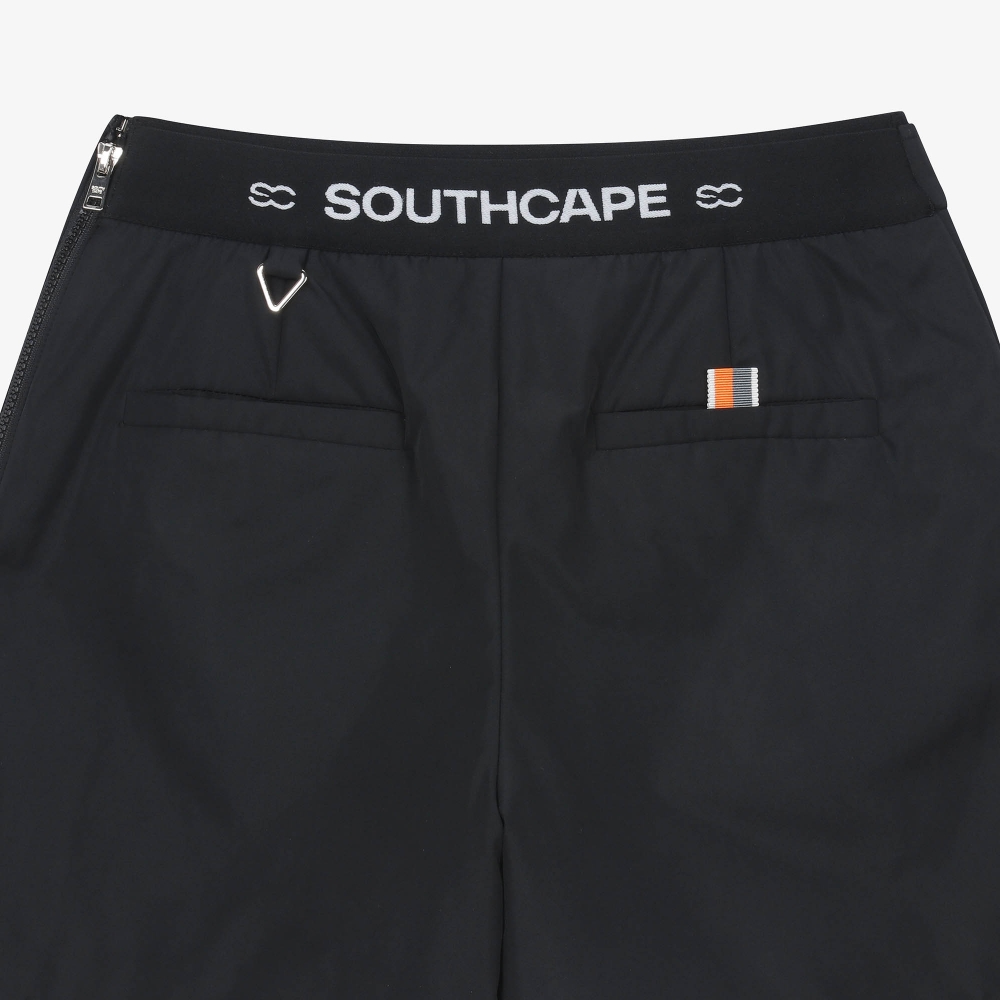 여성 패딩 랩 스커트 팬츠_블랙