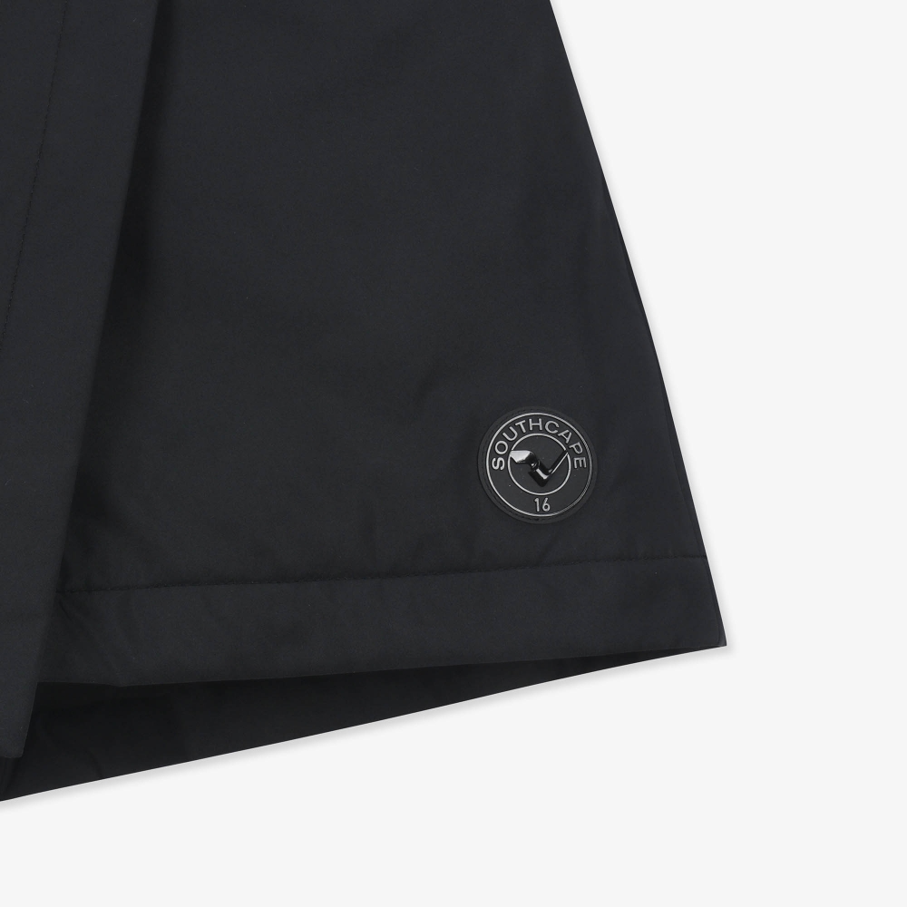 여성 패딩 랩 스커트 팬츠_블랙