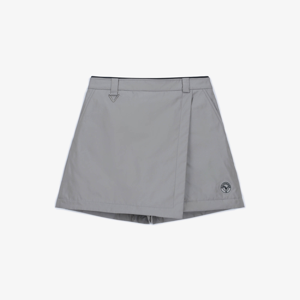 여성 패딩 랩 스커트 팬츠_라이트 그레이