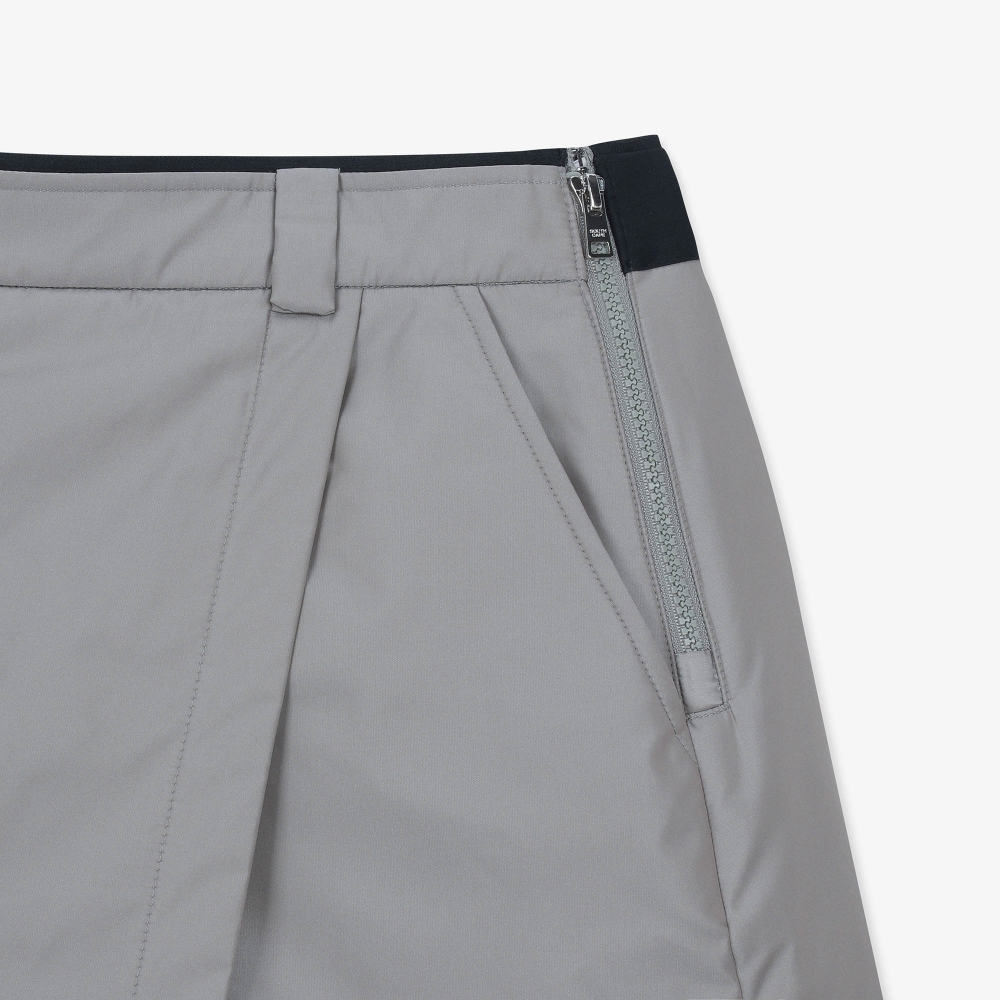 여성 패딩 랩 스커트 팬츠_라이트 그레이