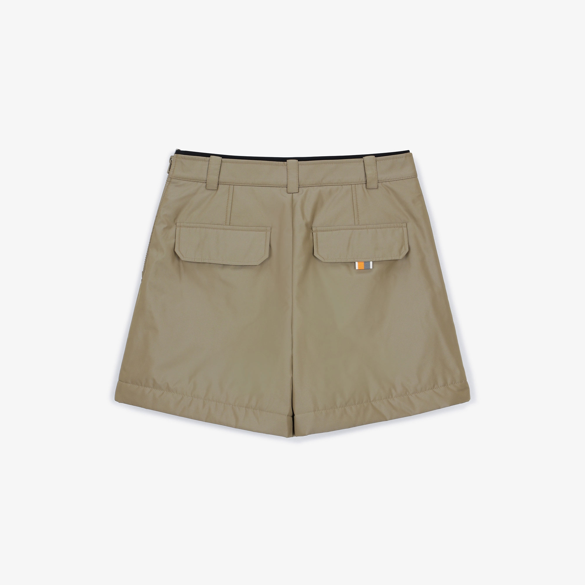 여성 빅 포켓 패딩 숏 팬츠_베이지