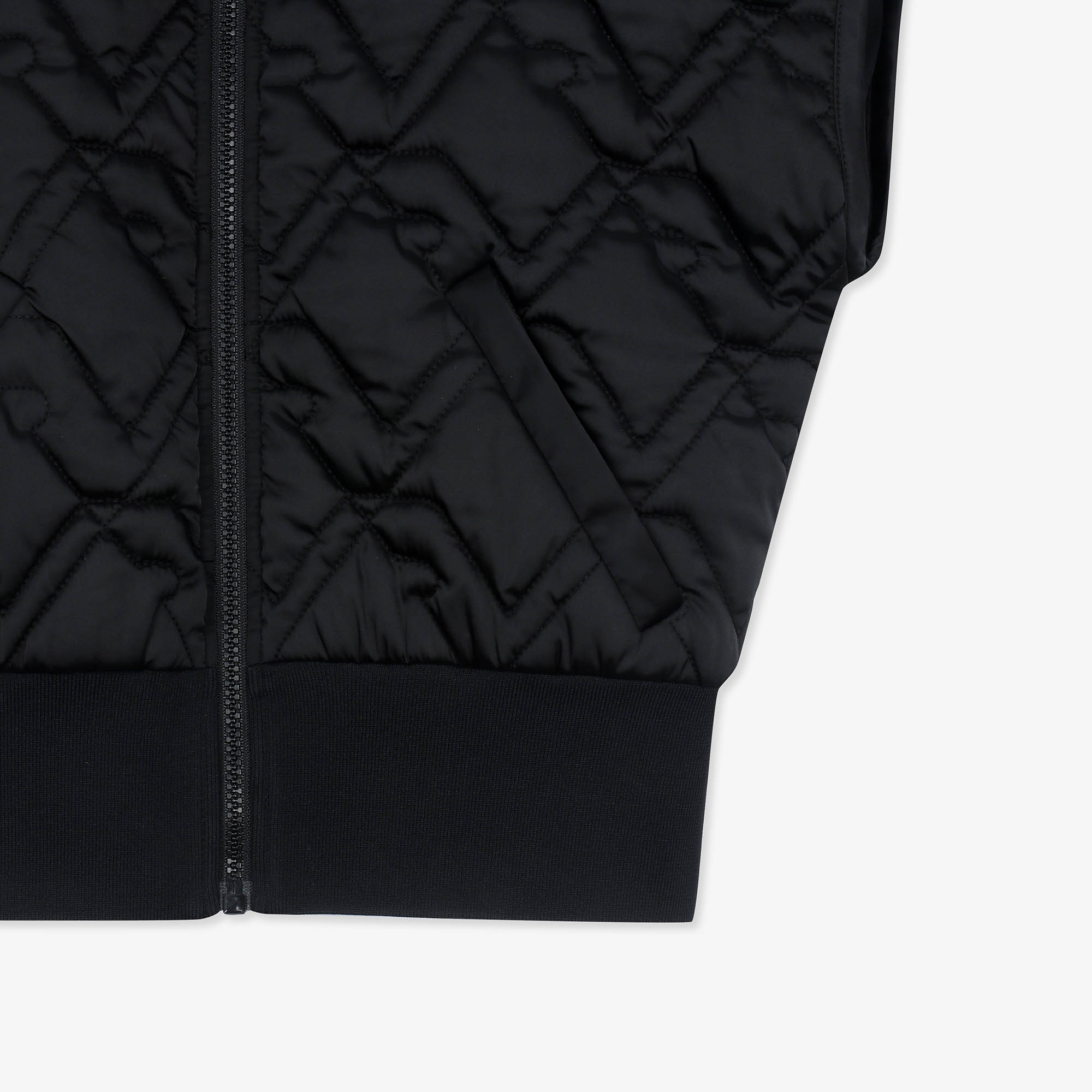 여성 볼란테 퀼팅 패딩 베스트_블랙