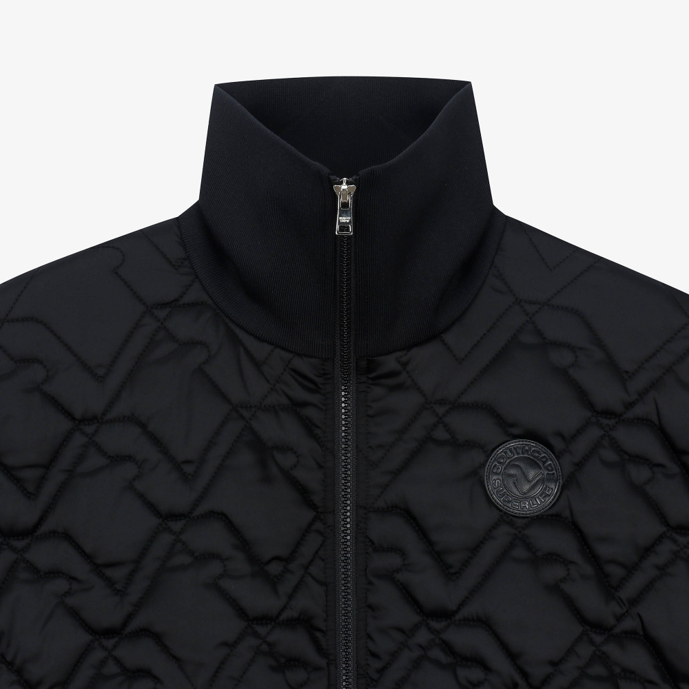 여성 볼란테 퀼팅 패딩 베스트_블랙