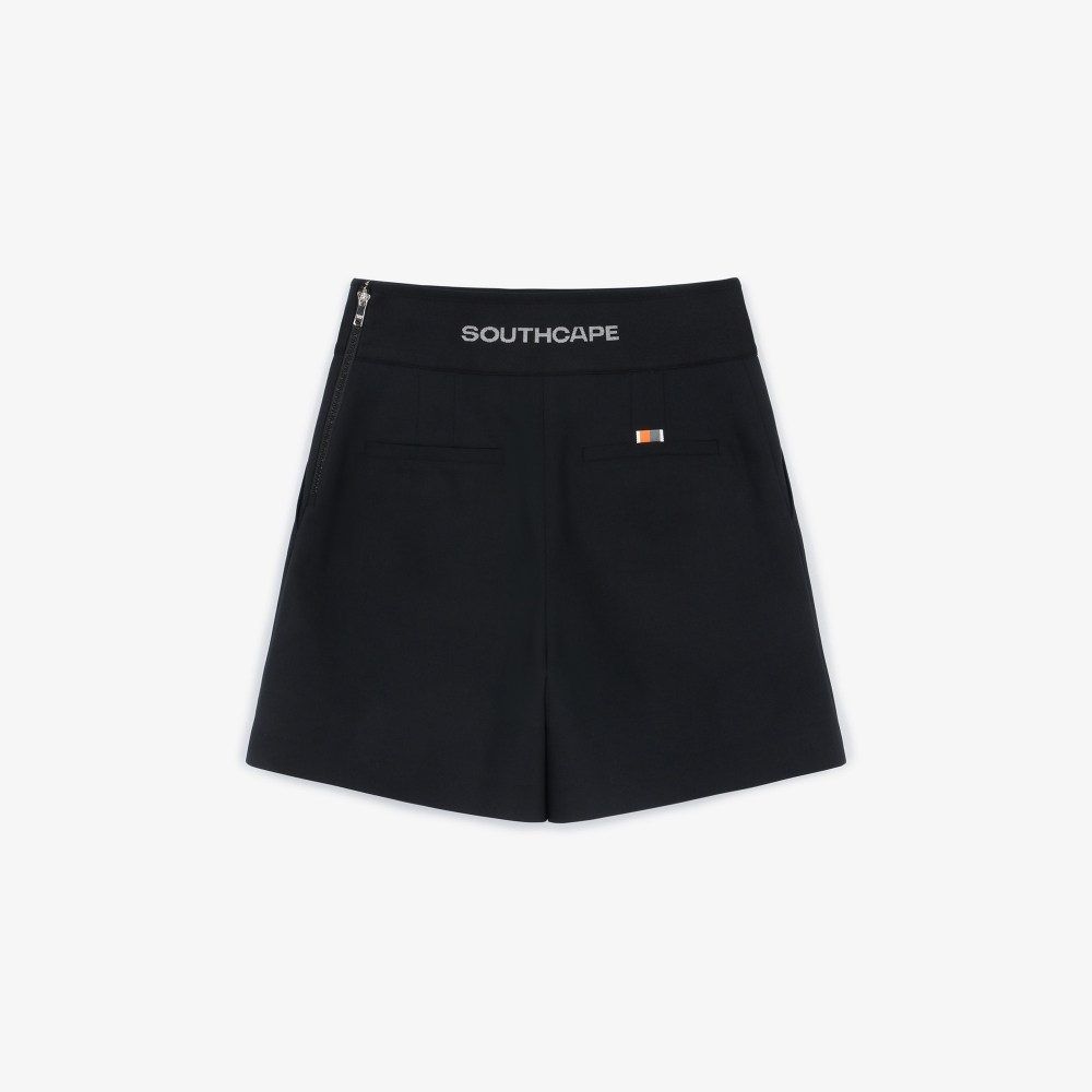 여성 사우스케이프 로고 밴딩 팬츠_블랙