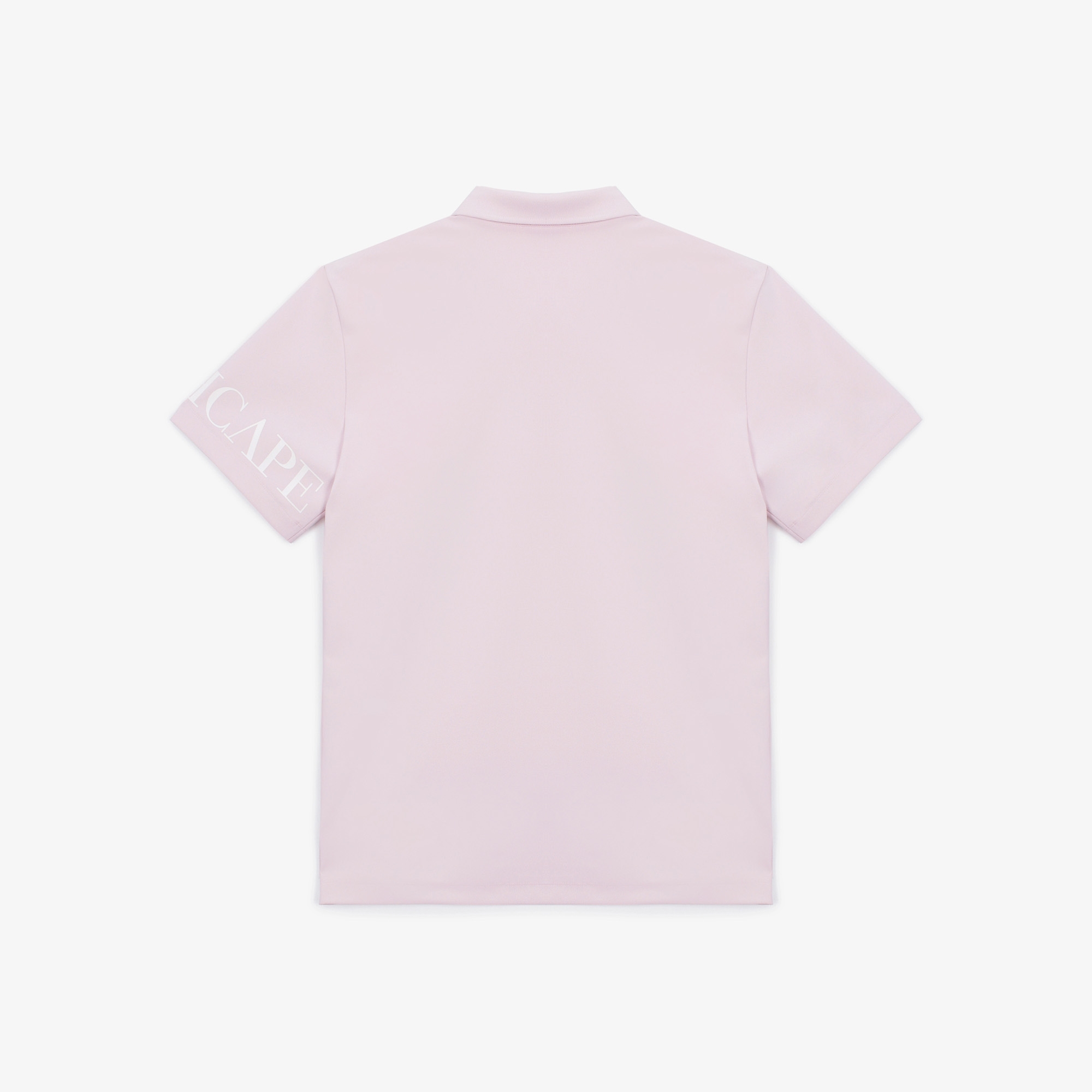남성 소매 로고 반팔 티셔츠_라이트 핑크