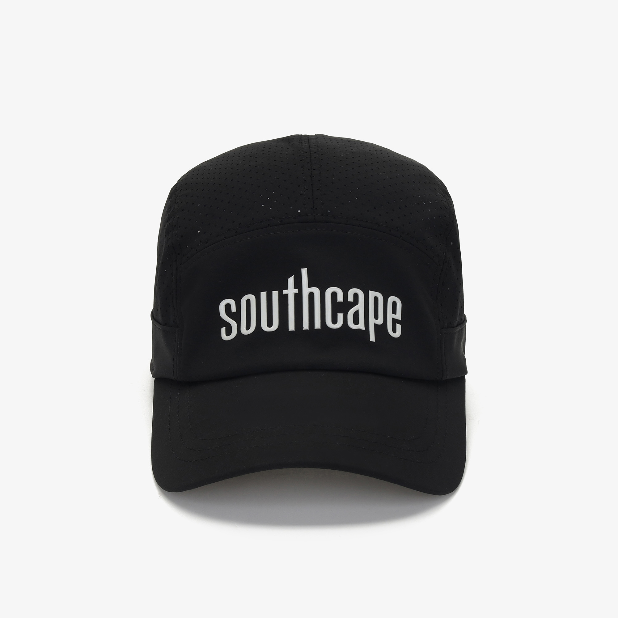 남성 SOUTHCAPE 로고 펀칭 볼캡_블랙