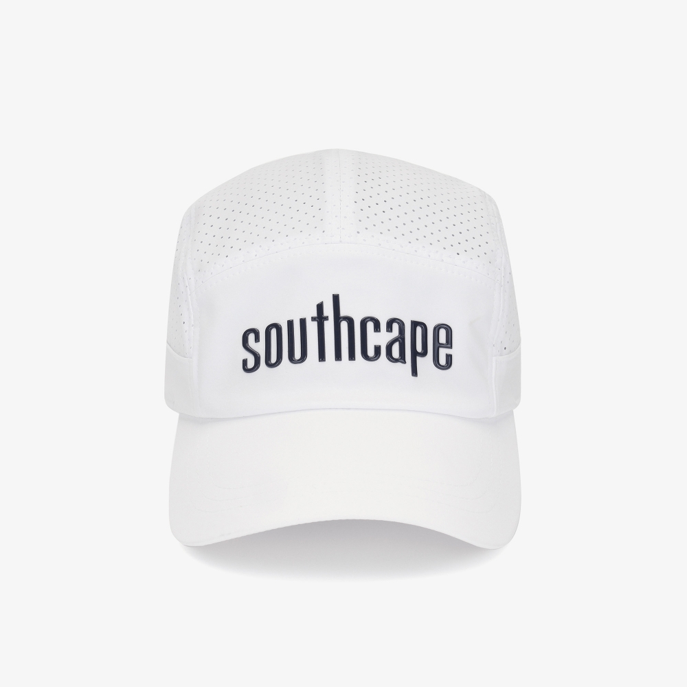 남성 SOUTHCAPE 로고 펀칭 볼캡_화이트