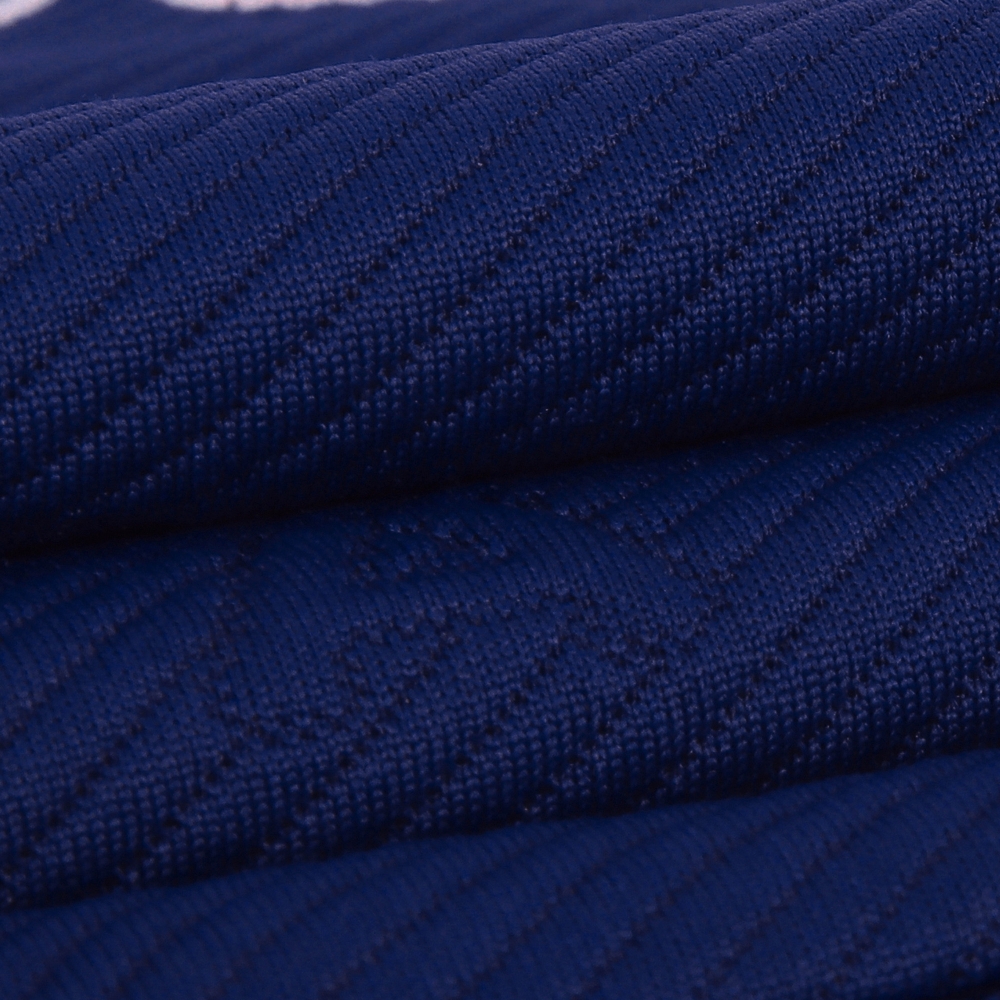 여성 모노그램 패턴 자카드 긴팔 티셔츠_블루