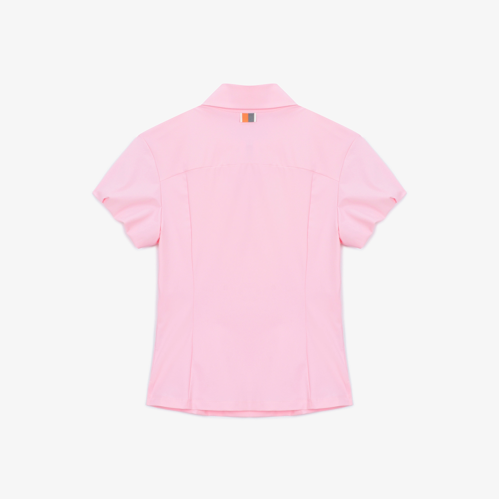 여성 SC 로고 퍼프 소매 티셔츠_라이트 핑크