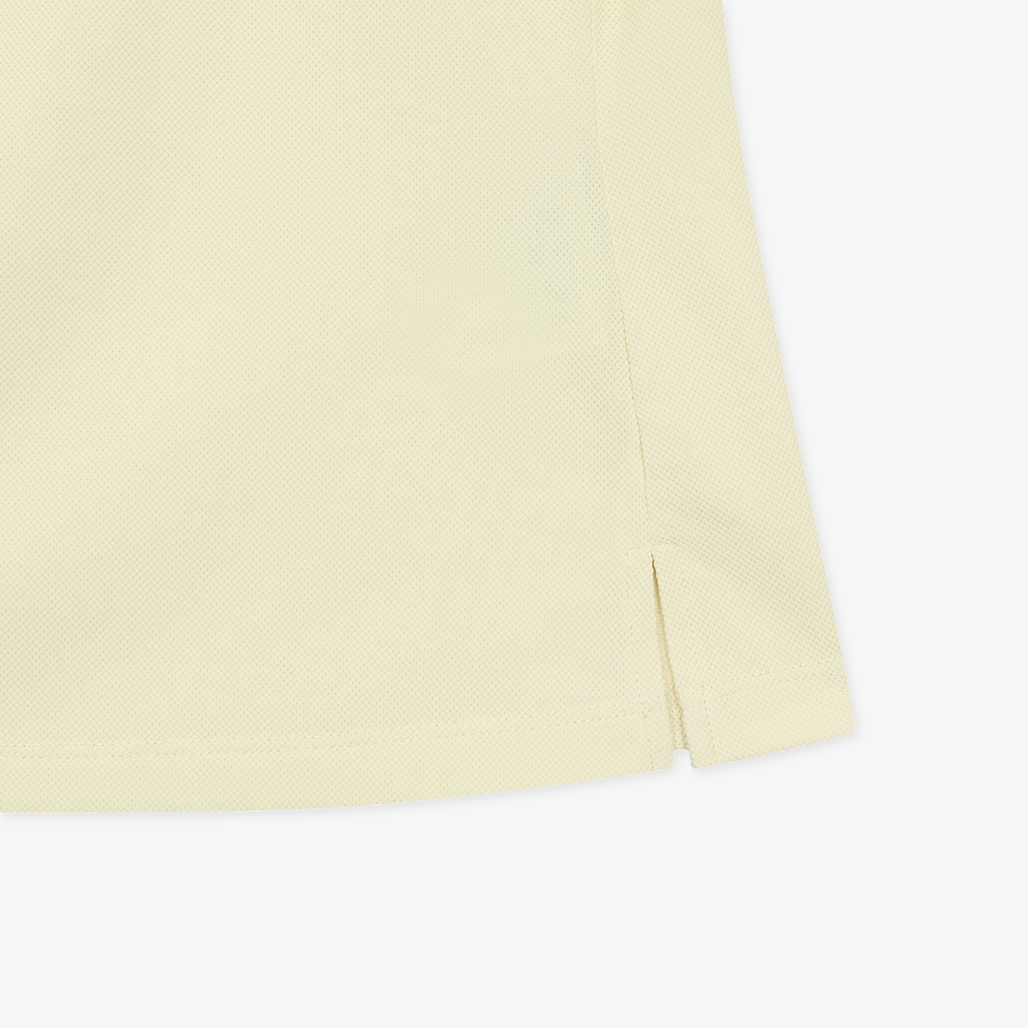 여성 SC 로고 칼라 배색 티셔츠_라이트 옐로우