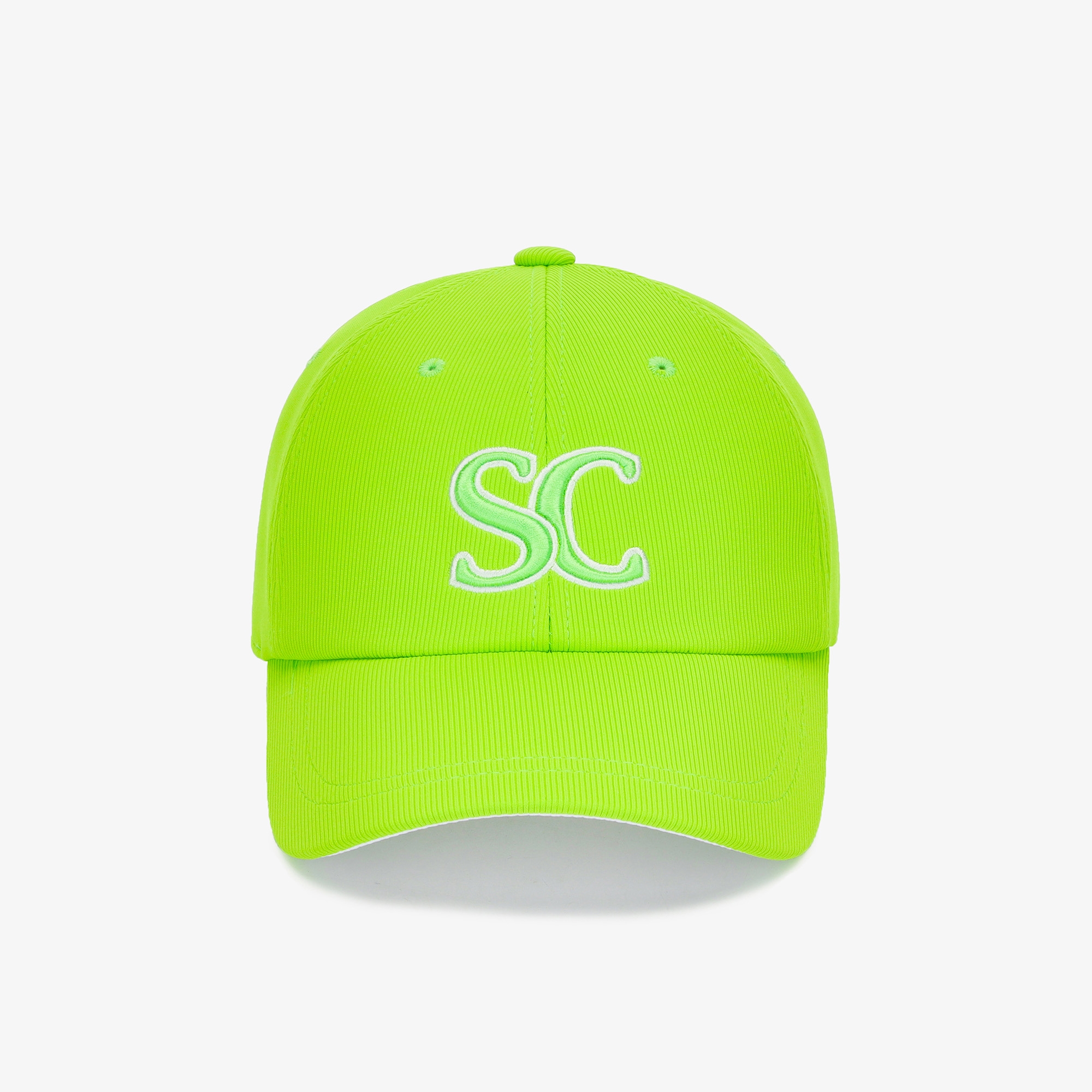여성 SC 골지 하프캡_라이트 그린