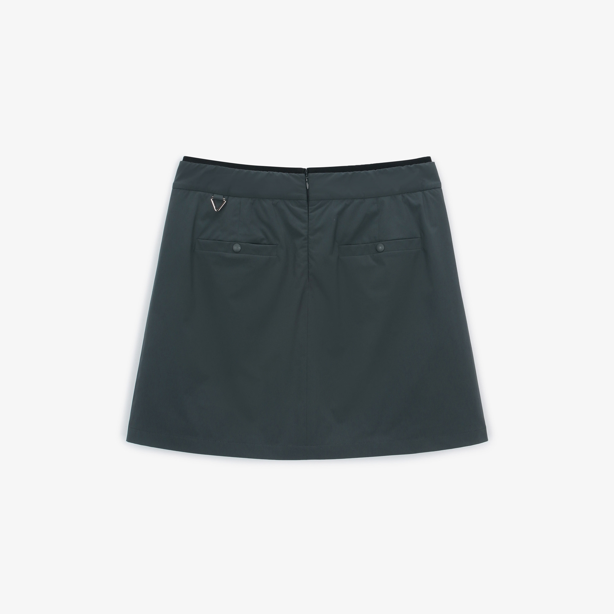 여성 사이드 스트라이프 히든 숏 팬츠_다크 그레이