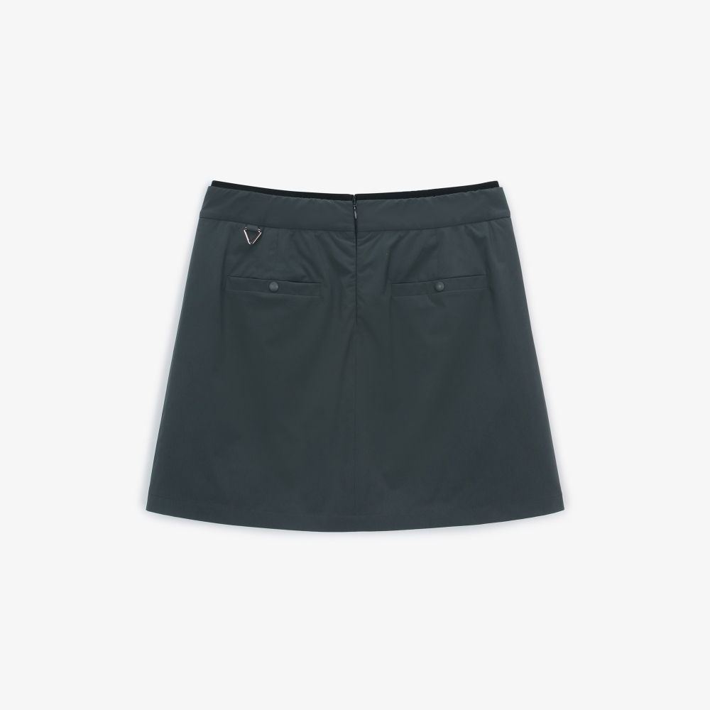 여성 사이드 스트라이프 히든 숏 팬츠_다크 그레이