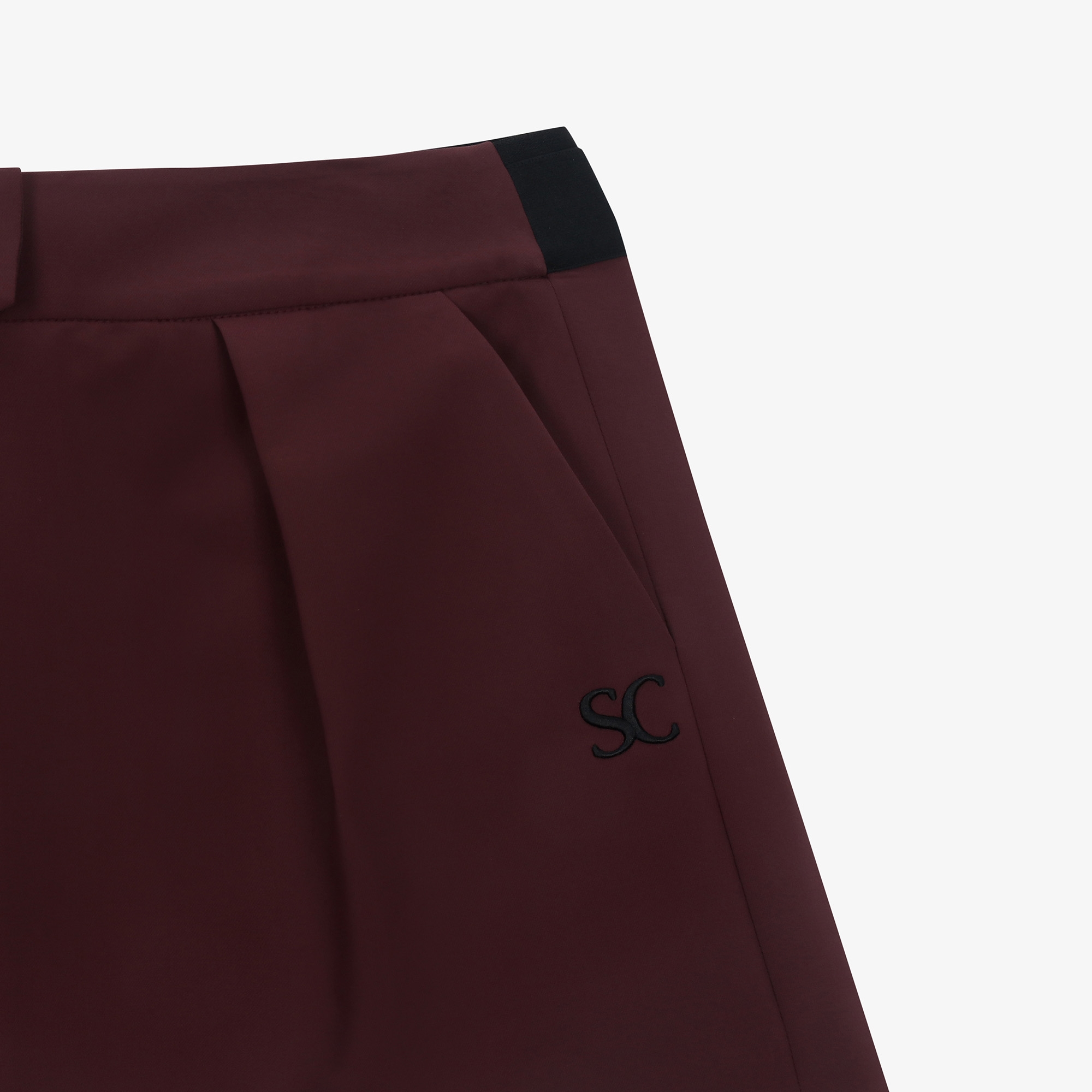 사우스케이프 여성 케이프 히든 숏팬츠_와인