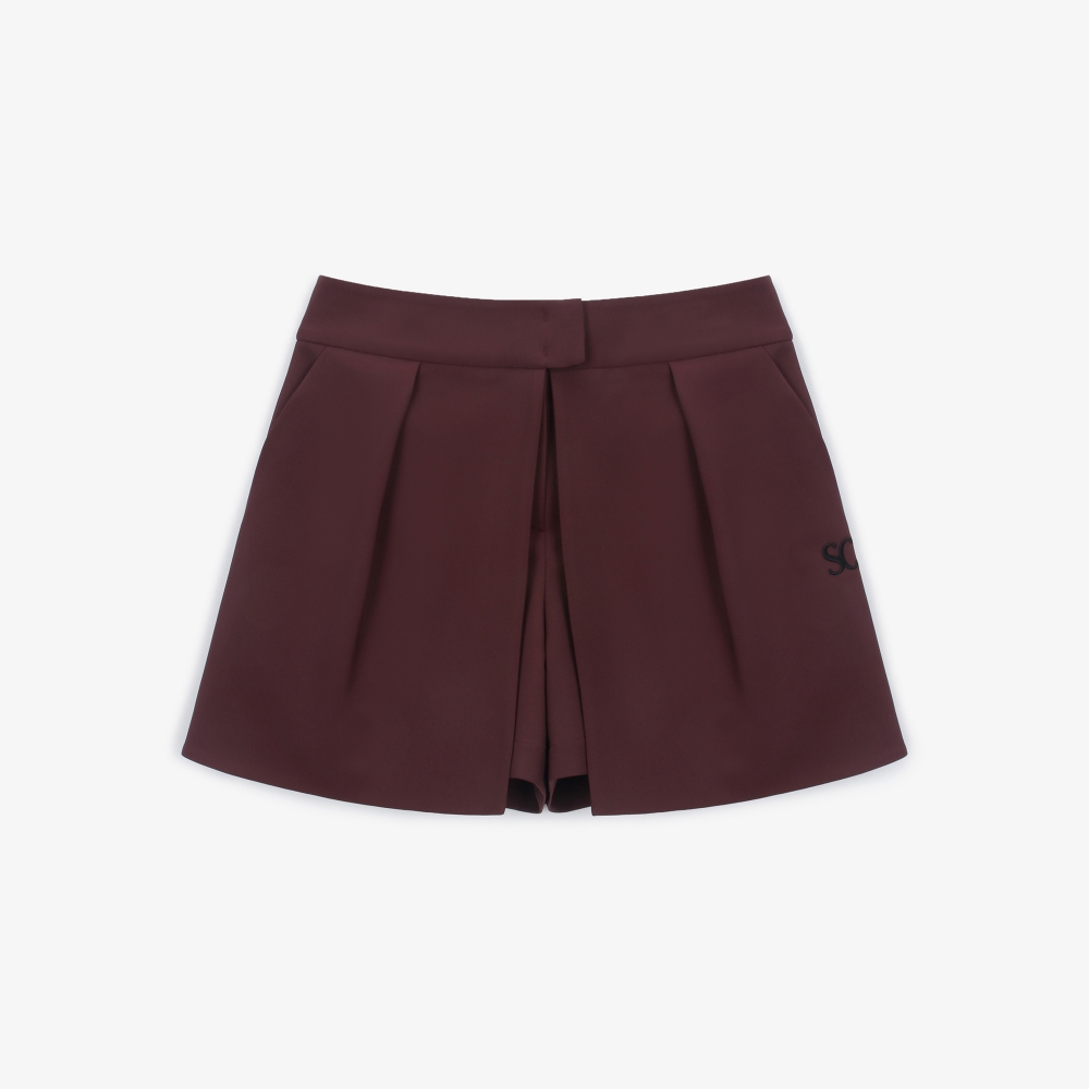 사우스케이프 여성 케이프 히든 숏팬츠_와인