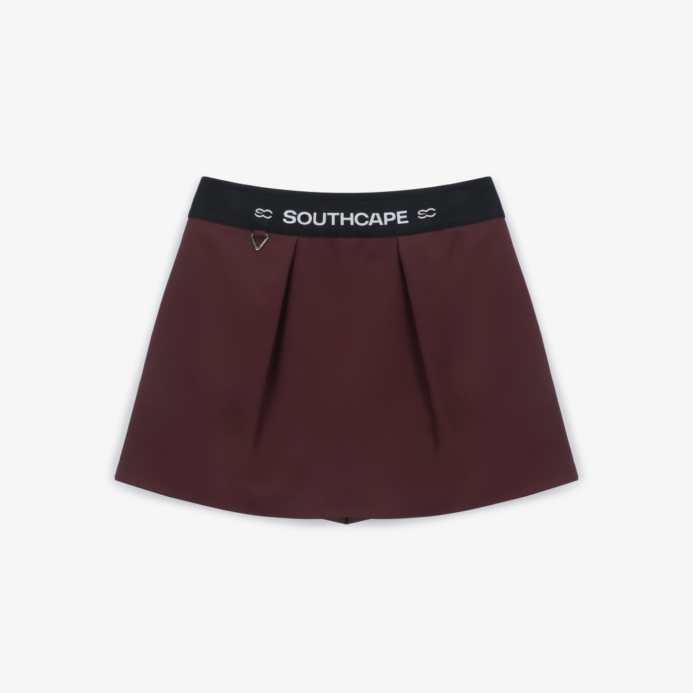 사우스케이프 여성 케이프 히든 숏팬츠_와인