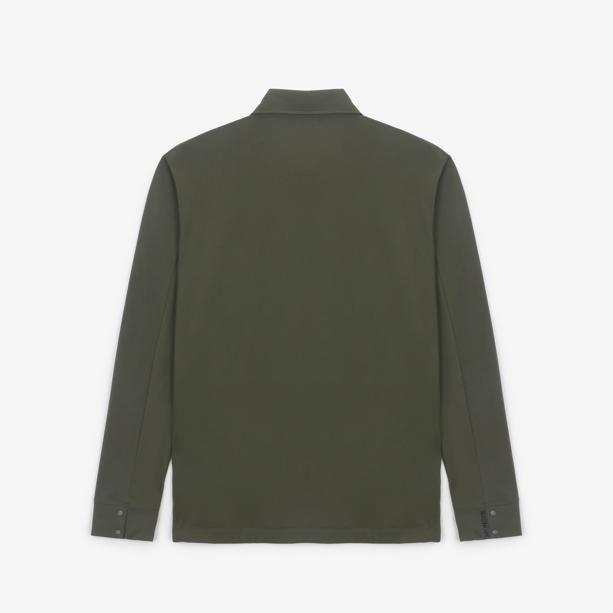 남성 볼란테 로고 칼라 긴팔 티셔츠_카키