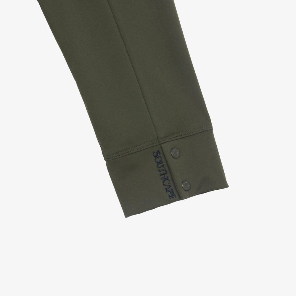 남성 볼란테 로고 칼라 긴팔 티셔츠_카키