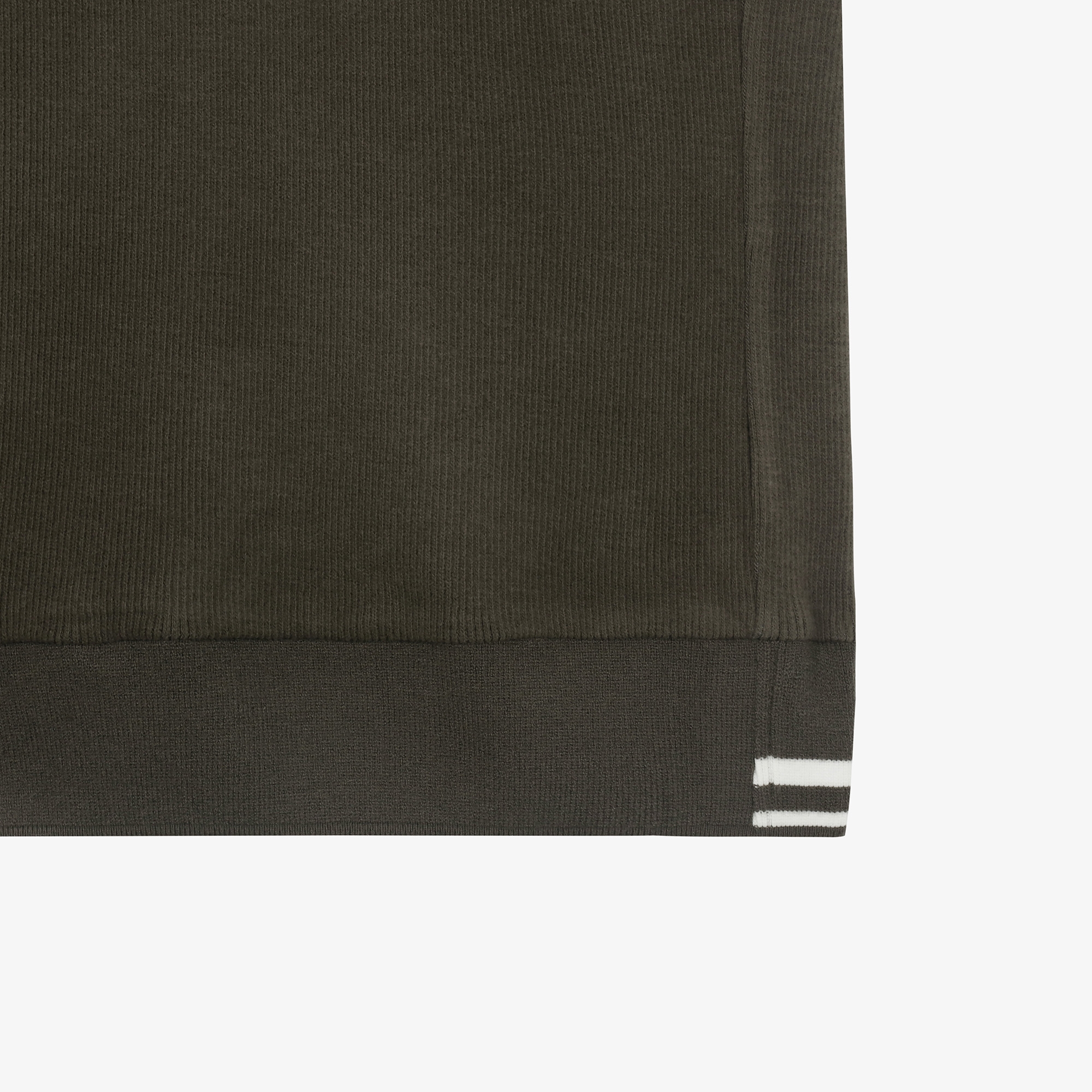 남성 하프 버튼 칼라 긴팔 티셔츠_세피아