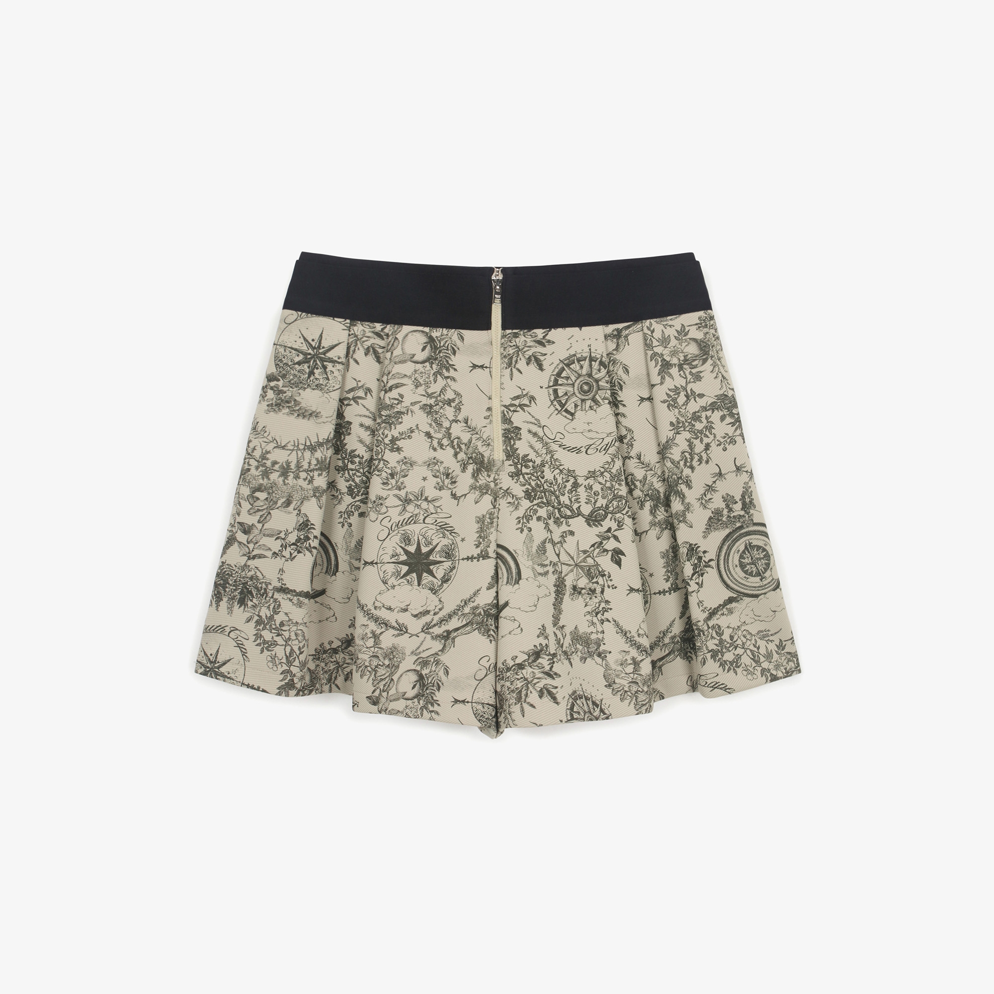 여성 사우스크로스 밴딩 숏츠_카키 베이지