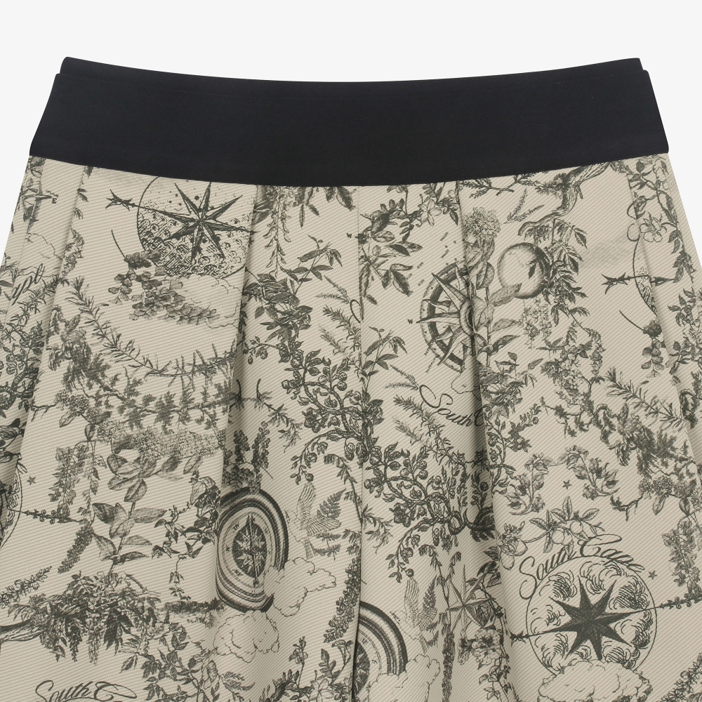 여성 사우스크로스 밴딩 숏츠_카키 베이지