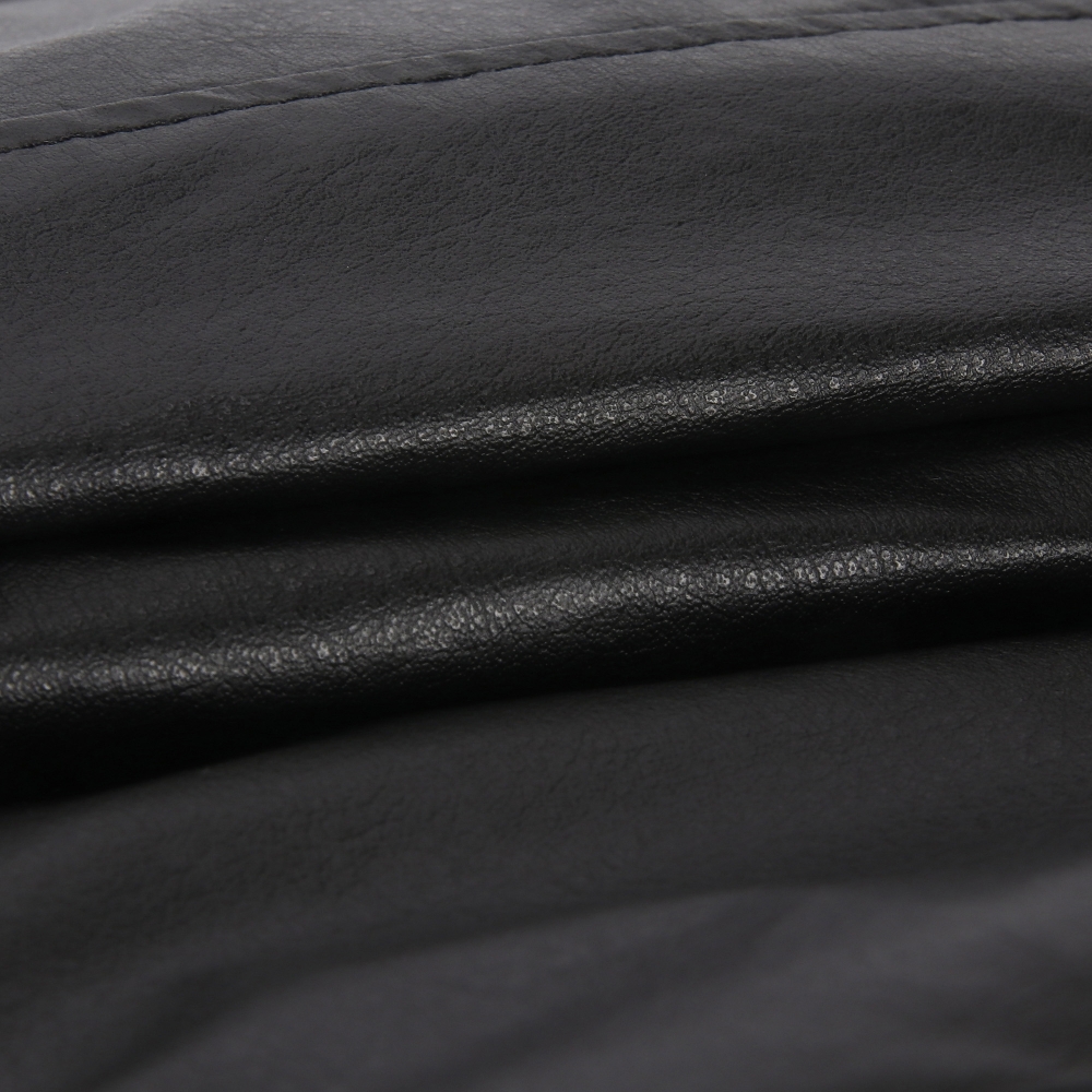 여성 에코 레더 히든 숏츠 스커트_블랙