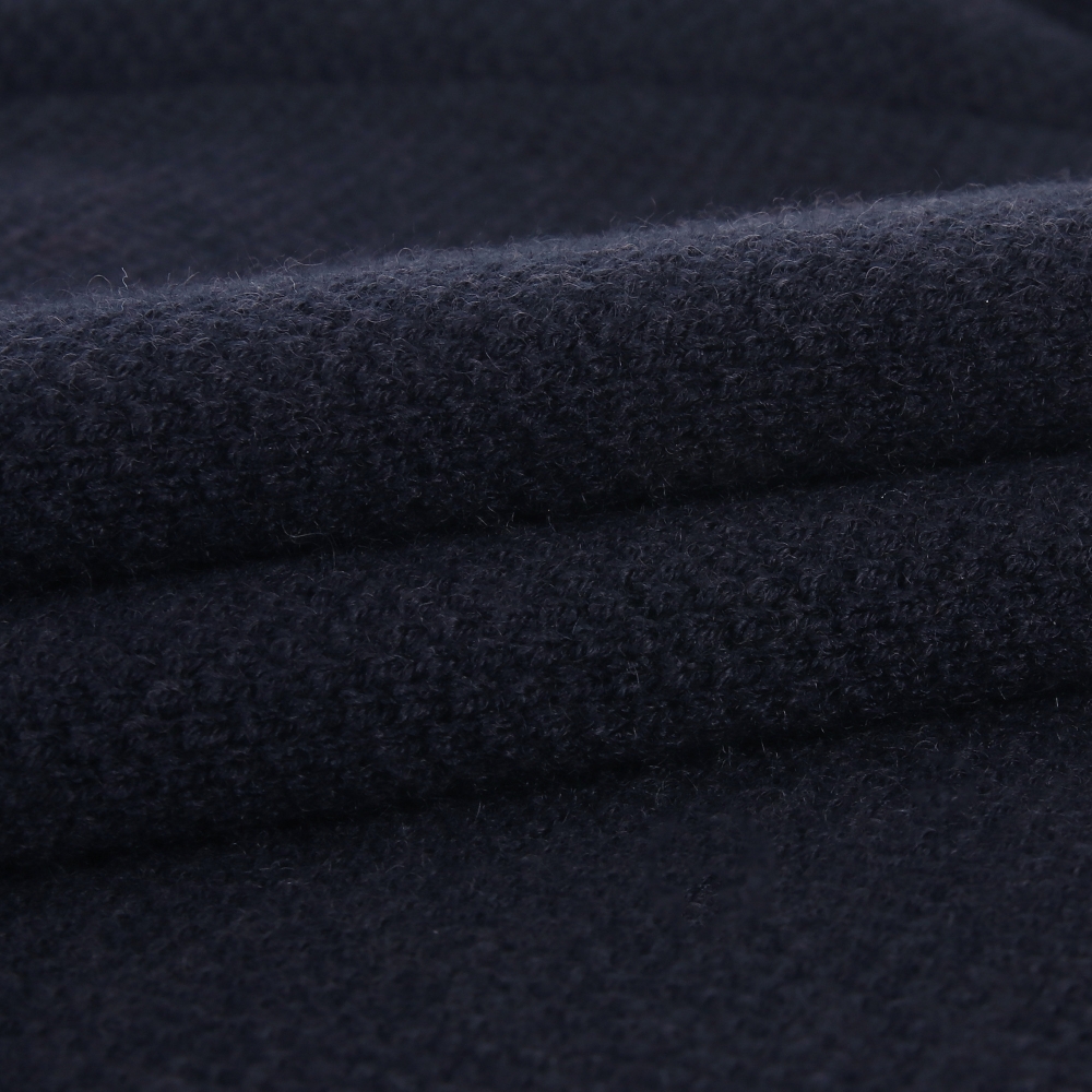 여성 16 로고 컬러 배색 가디건_네이비