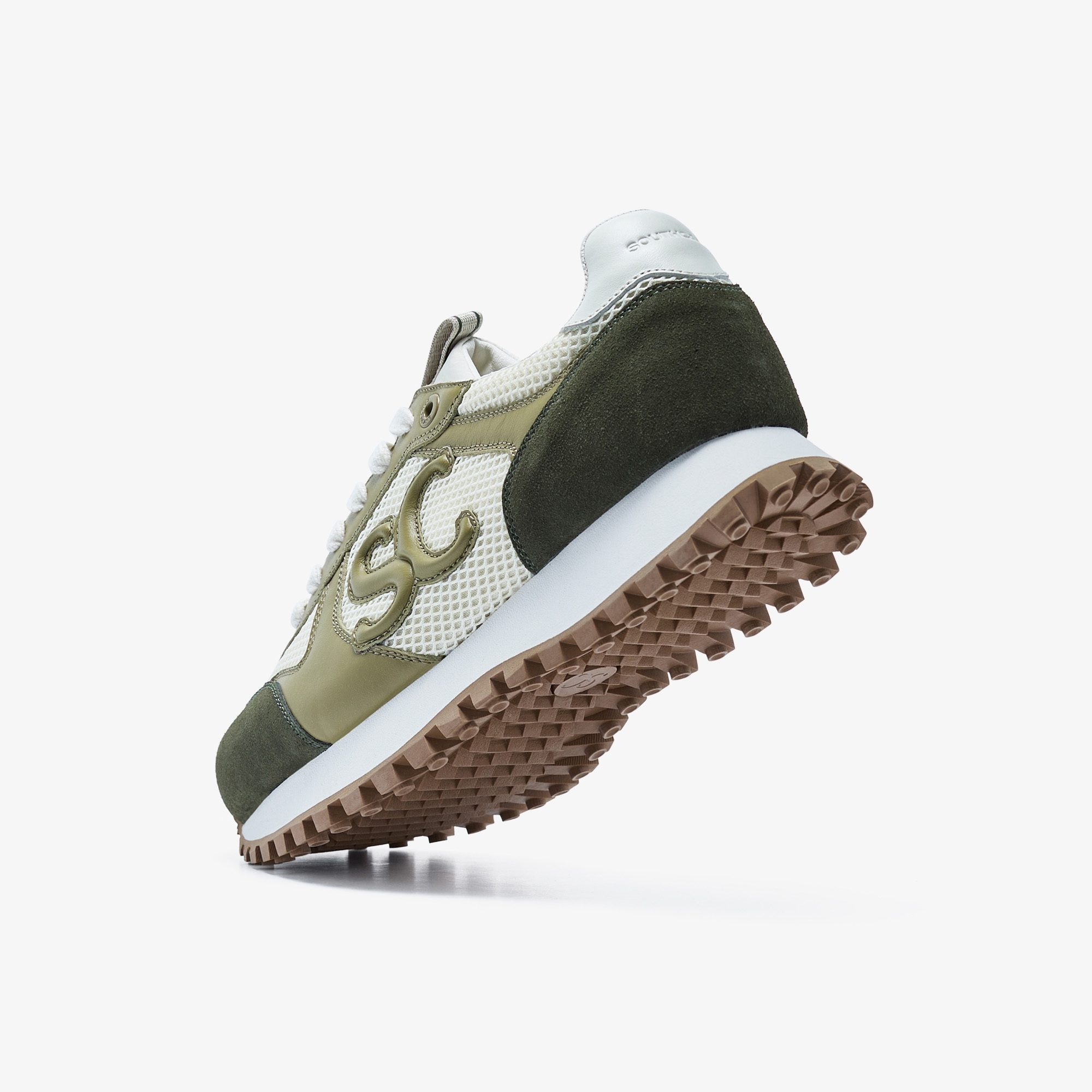 사우스케이프 여성 SC로고 뉴 스파이크리스화_카키