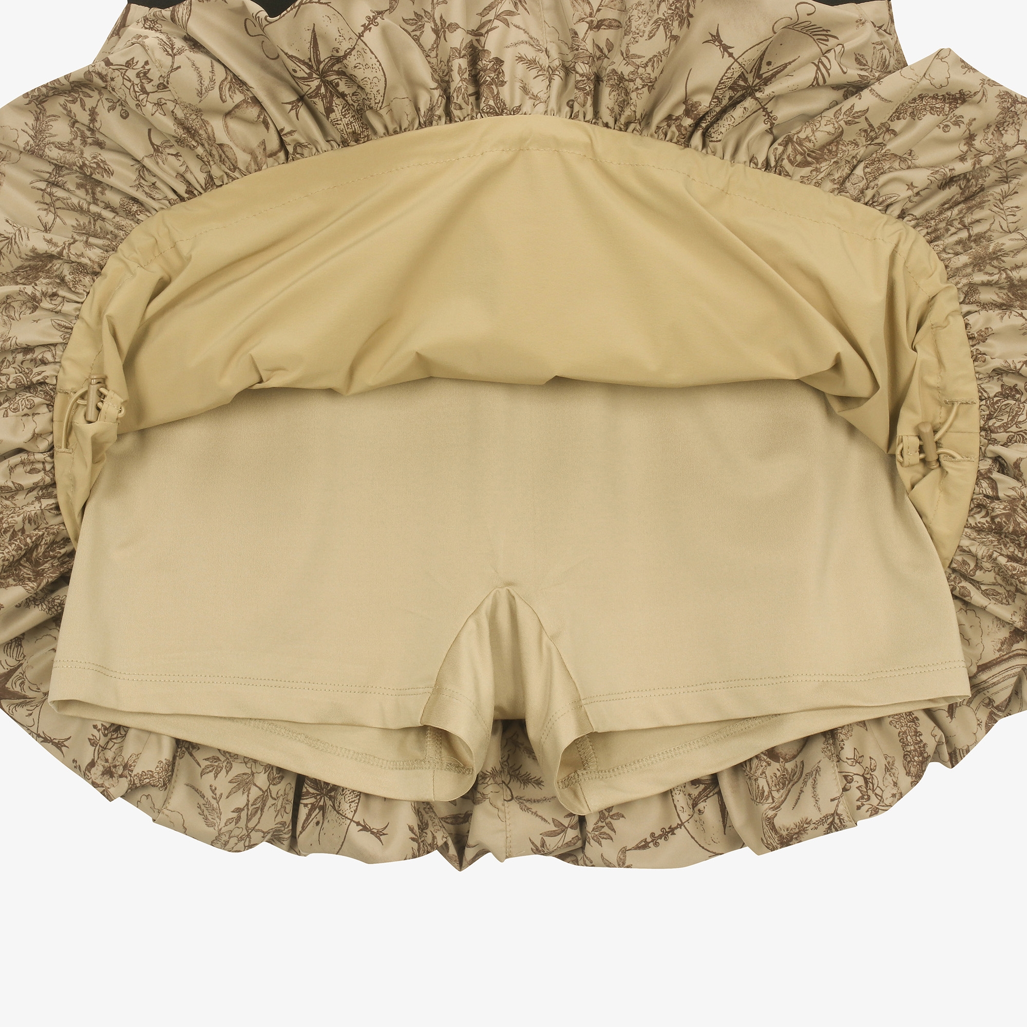 여성 사우스크로스 볼륨 플레어 스커트_라이트 베이지